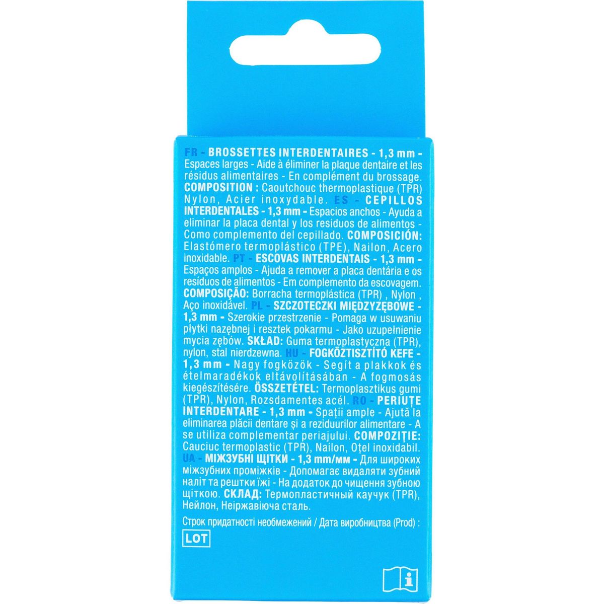 AUCHAN Brossettes interdentaires 1,3mm 5 brossettes