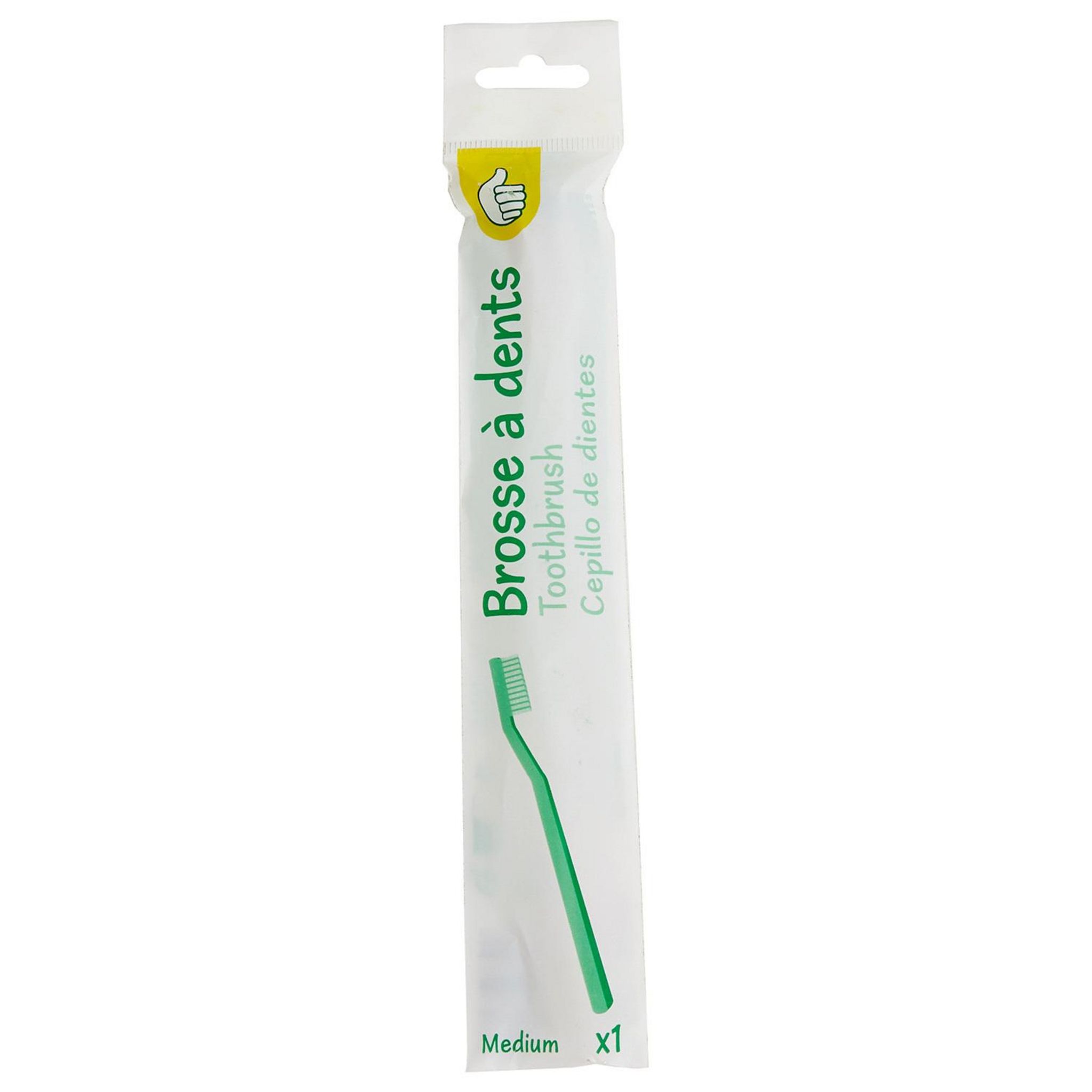 Voir la diapositive 3 : POUCE Brosse à dents medium 1 brosse