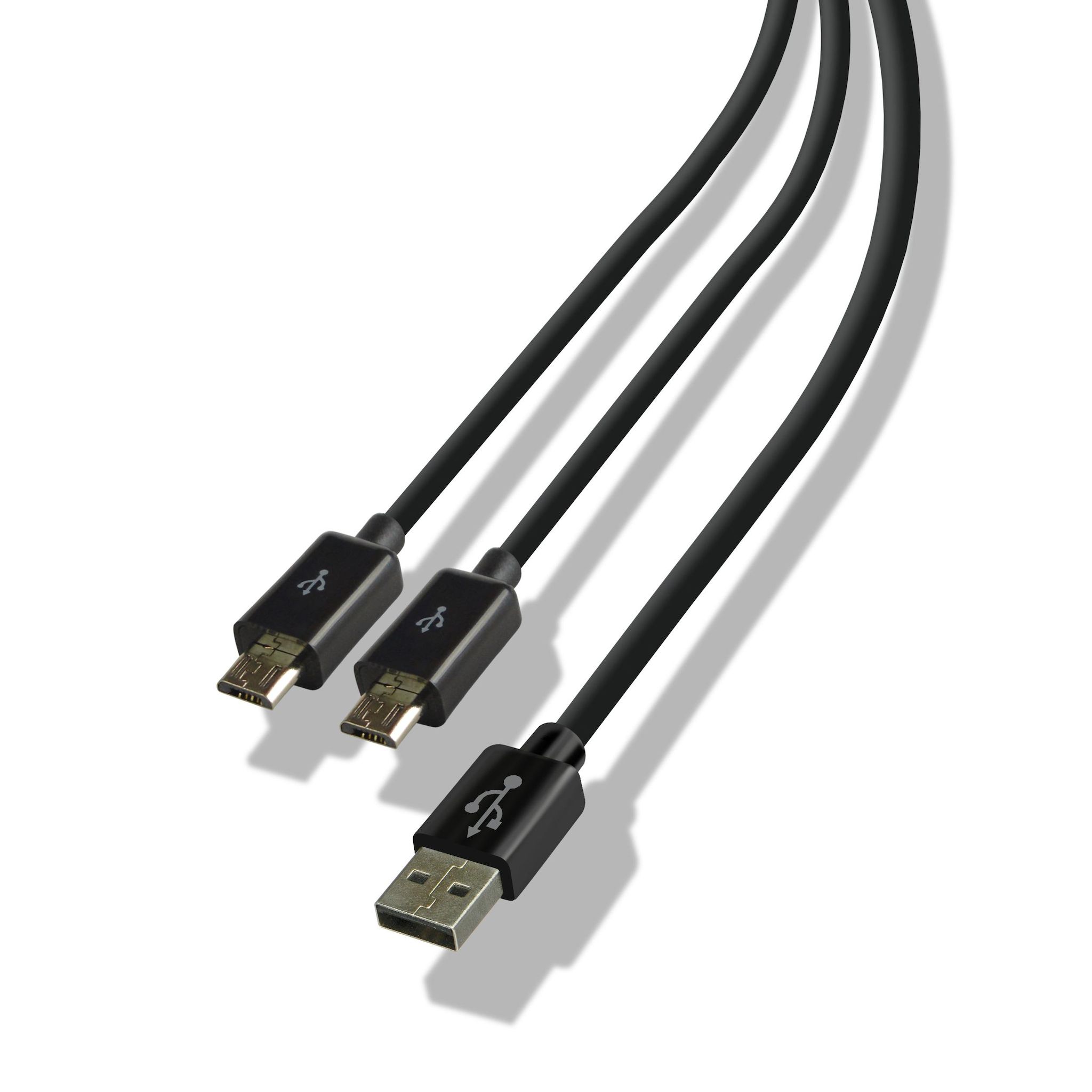 STEELPLAY Câble Dual Play & Charge pour manette Noir PS4