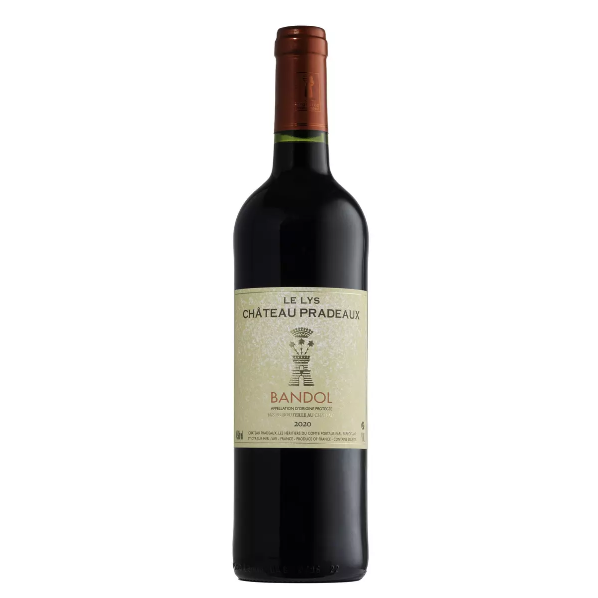 Vin rouge AOP Bandol Le Lys Château Pradeaux 2018 75cl
