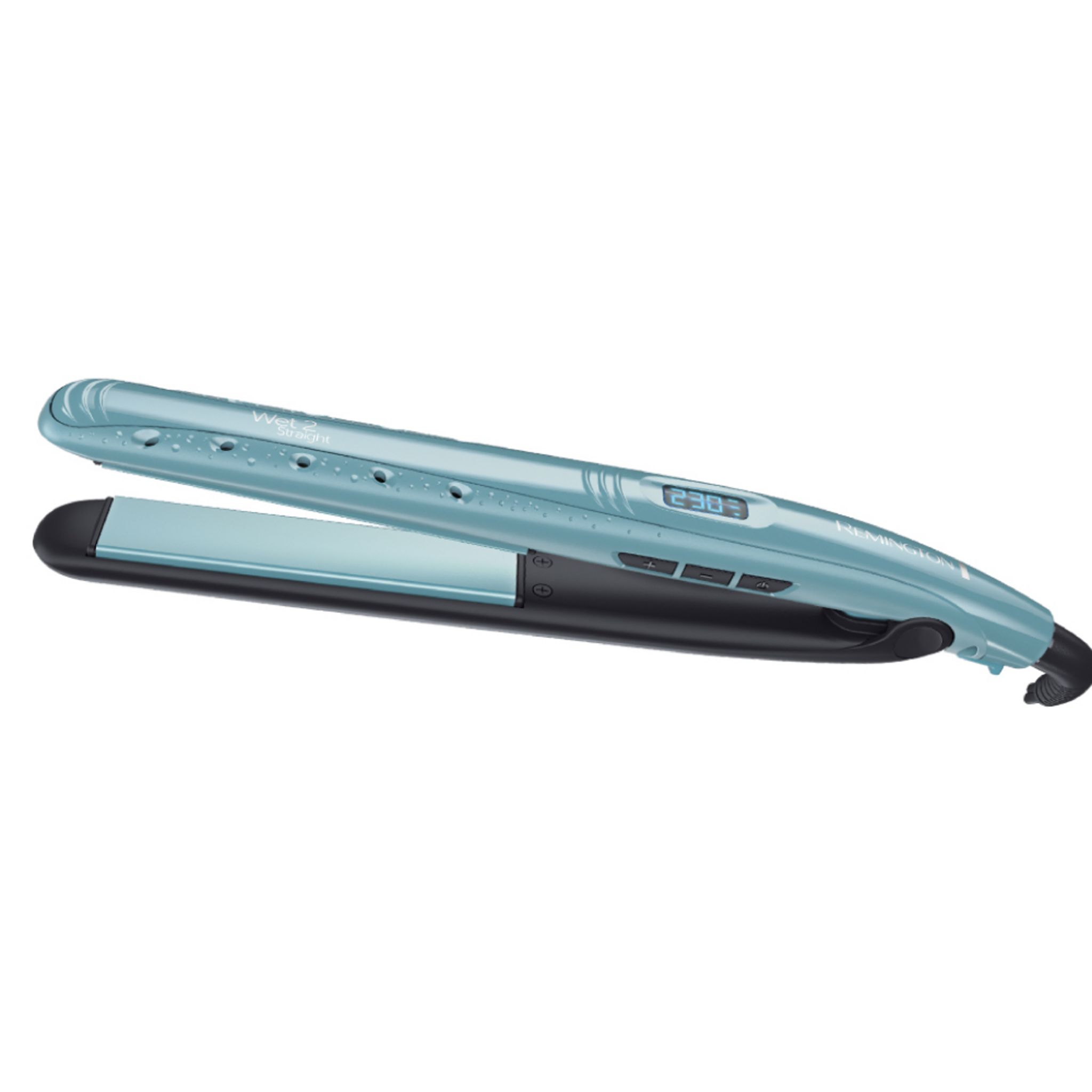 Voir la diapositive 5 : REMINGTON Lisseur céramique S7300 Wet2Straight - Bleu