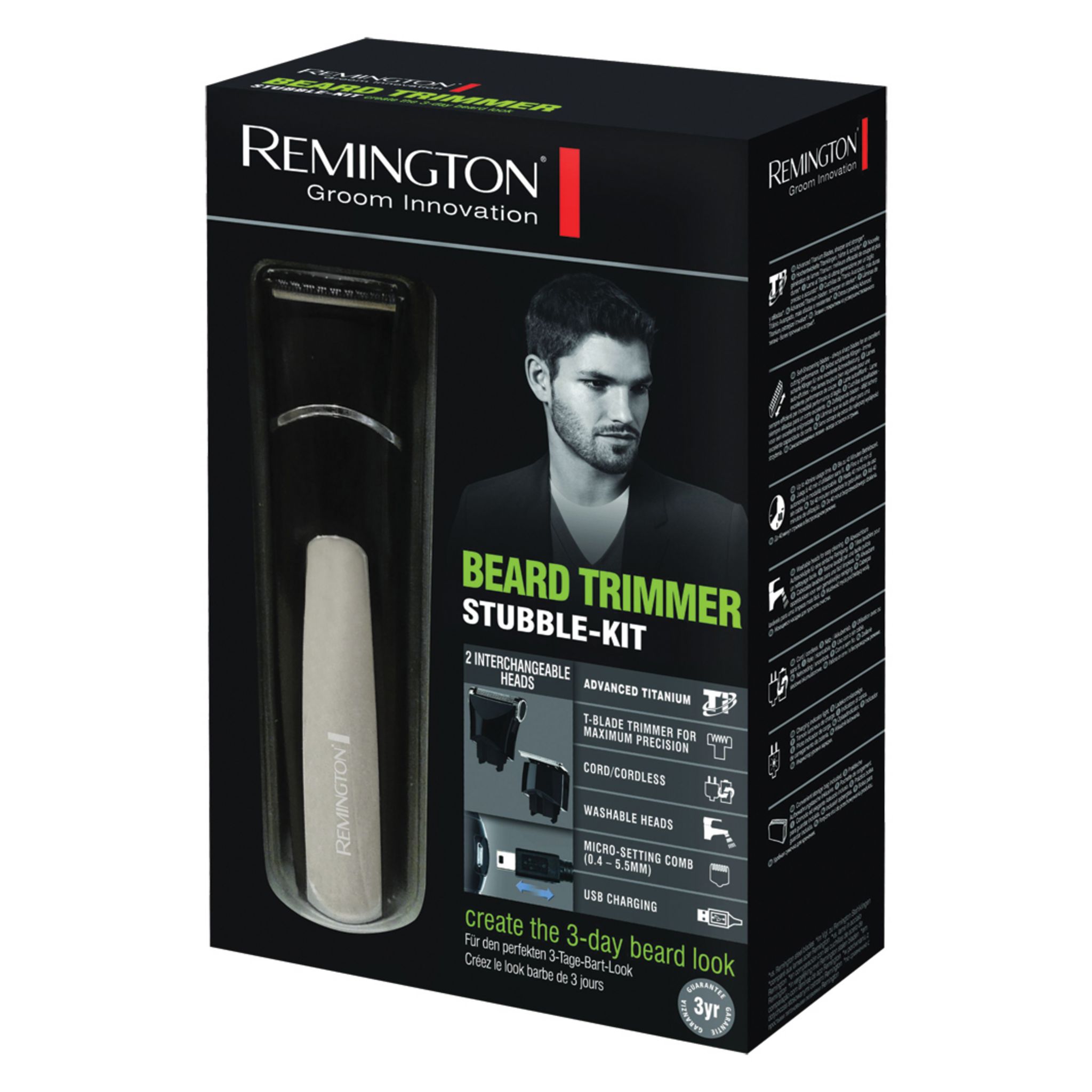 Voir la diapositive 4 : REMINGTON Tondeuse barbe MB4110