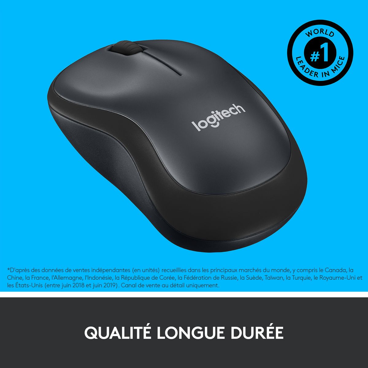 LOGITECH Souris Sans Fil M220 Silencieuse Noire