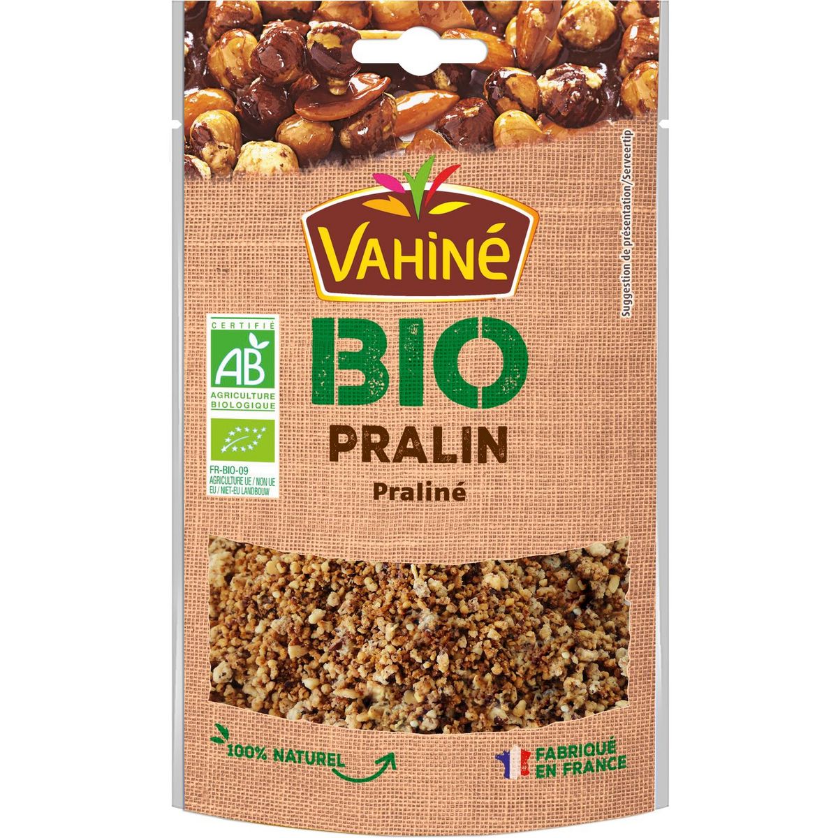 VAHINE Pralin praliné bio 100g