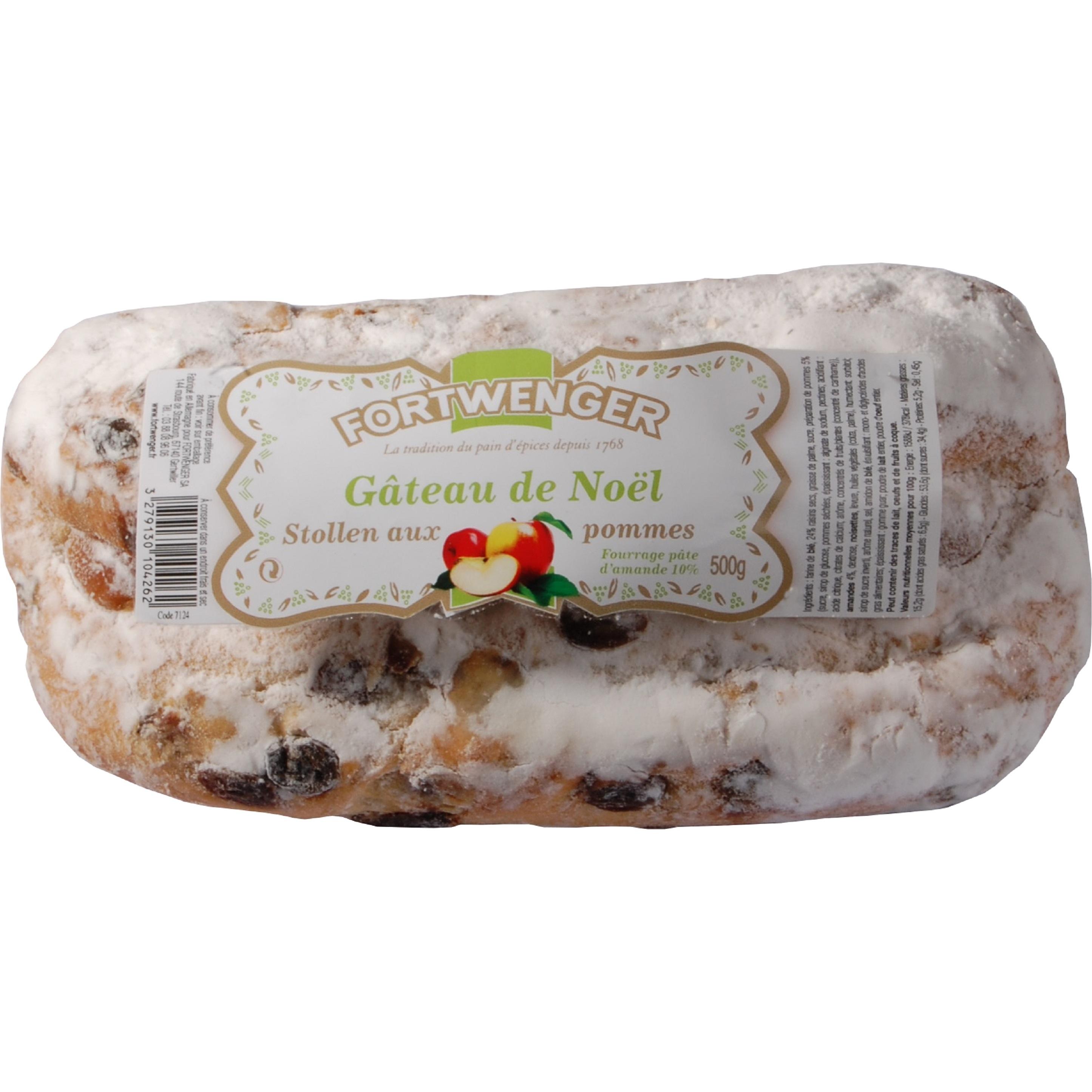 FORTWENGER Gâteau de Noël stollen aux pommes 500g