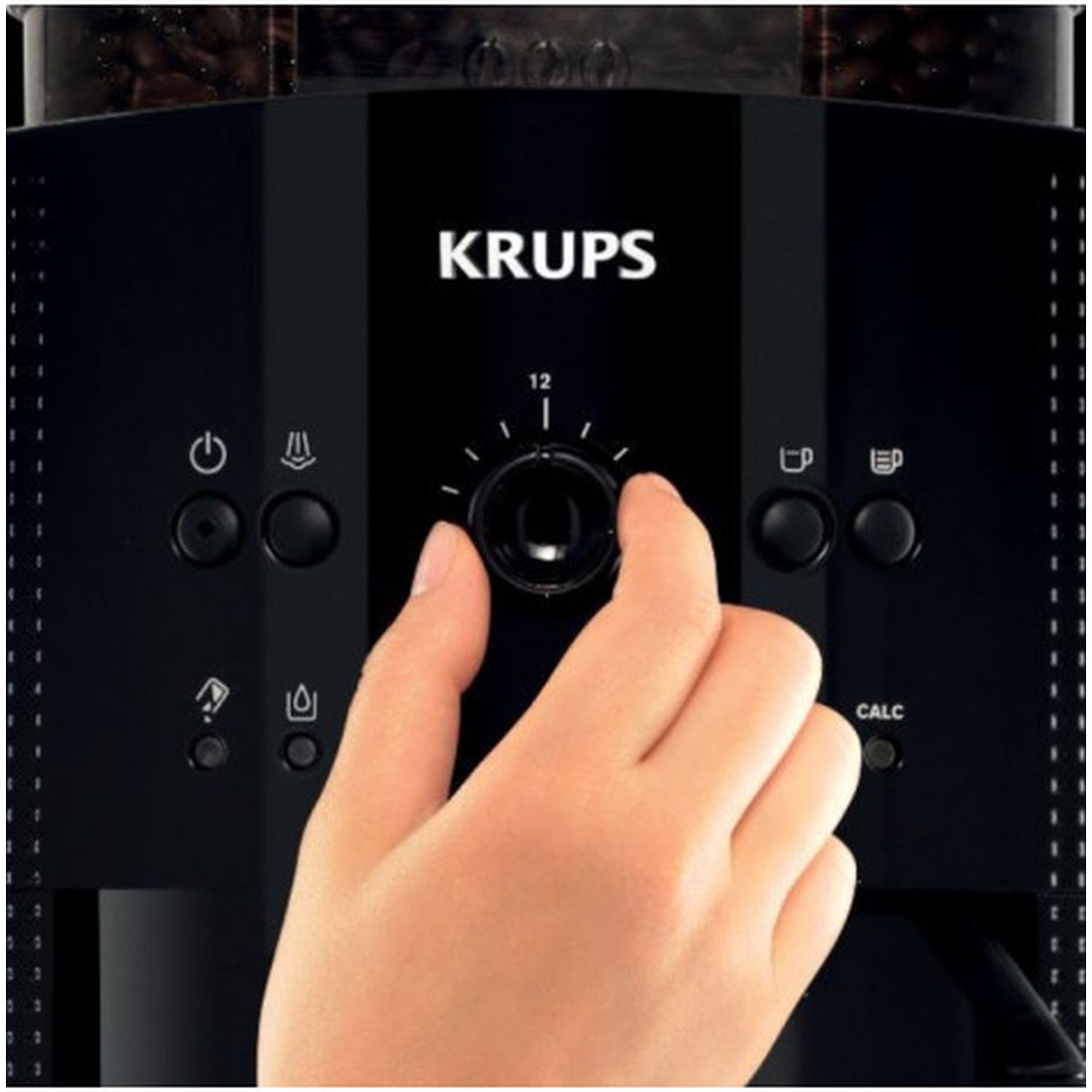 Voir la diapositive 2 : KRUPS Machine à café expresso avec broyeur Essential YY3957FD - Noir