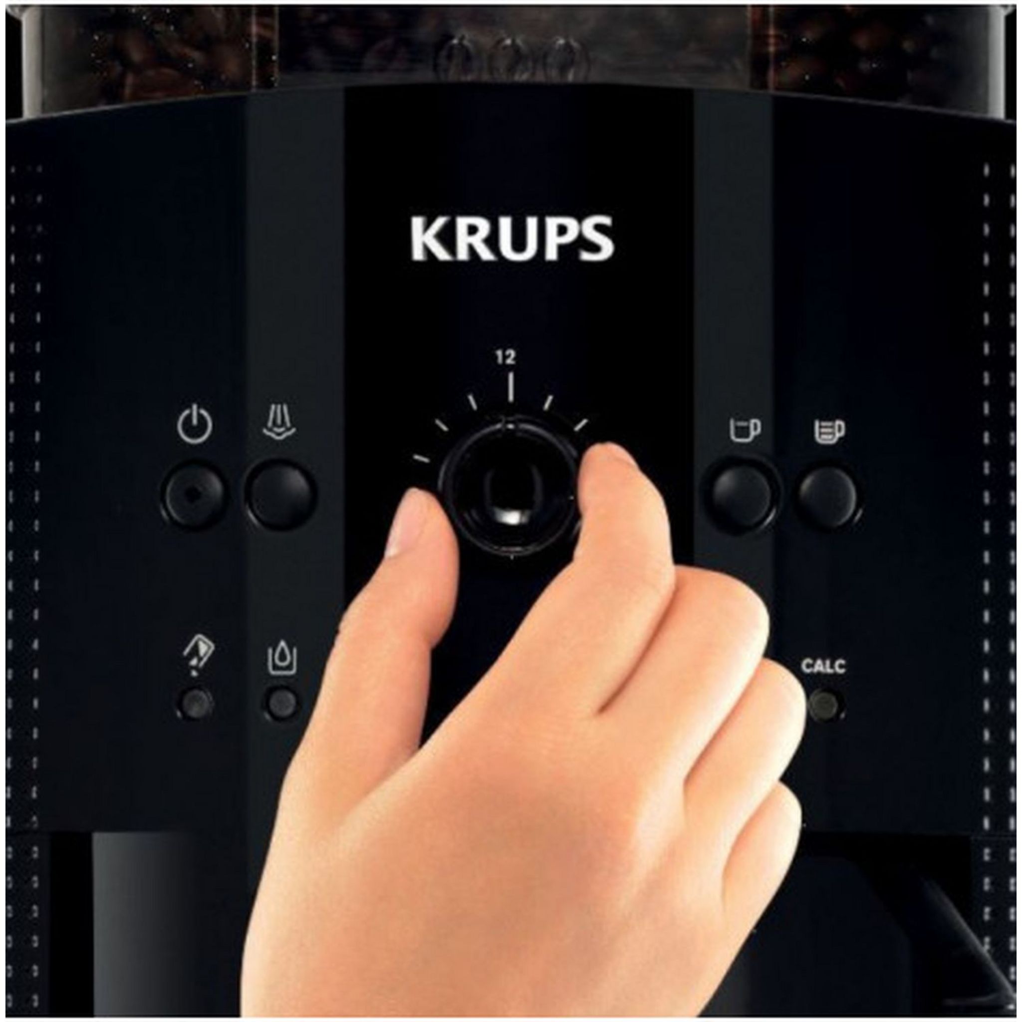 Voir la diapositive 2 : KRUPS Machine à café expresso avec broyeur Essential YY3957FD - Noir