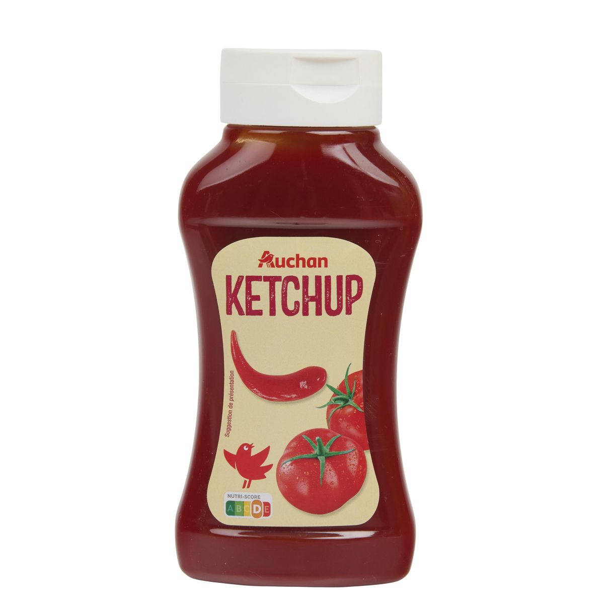 AUCHAN Ketchup nature flacon souple 560g