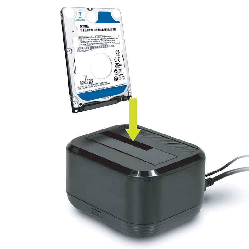 Voir la diapositive 2 : PORT Port Connect Station d'accueil USB 3.0 HDD SATA 2.5 pouces et 3.5 pouces Noir