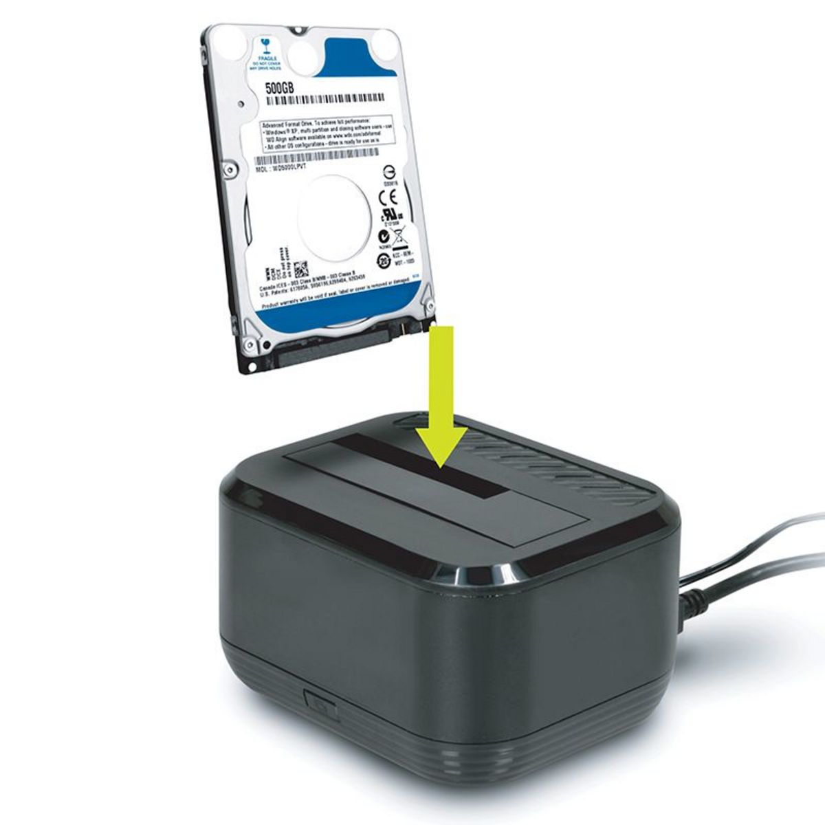 PORT Port Connect Station d'accueil USB 3.0 HDD SATA 2.5 pouces et 3.5 pouces Noir