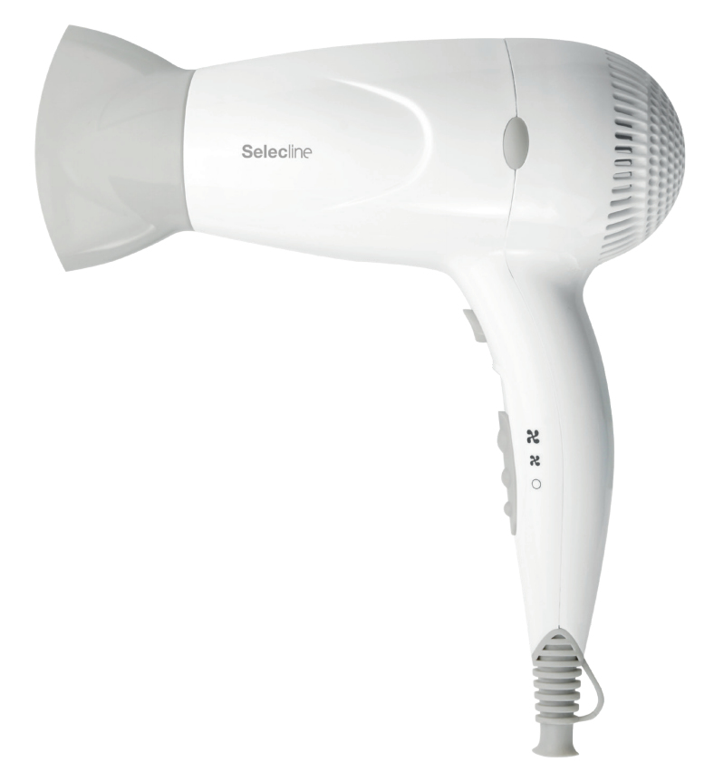 Voir la diapositive 2 : SELECLINE Sèche-cheveux 889603 - Blanc