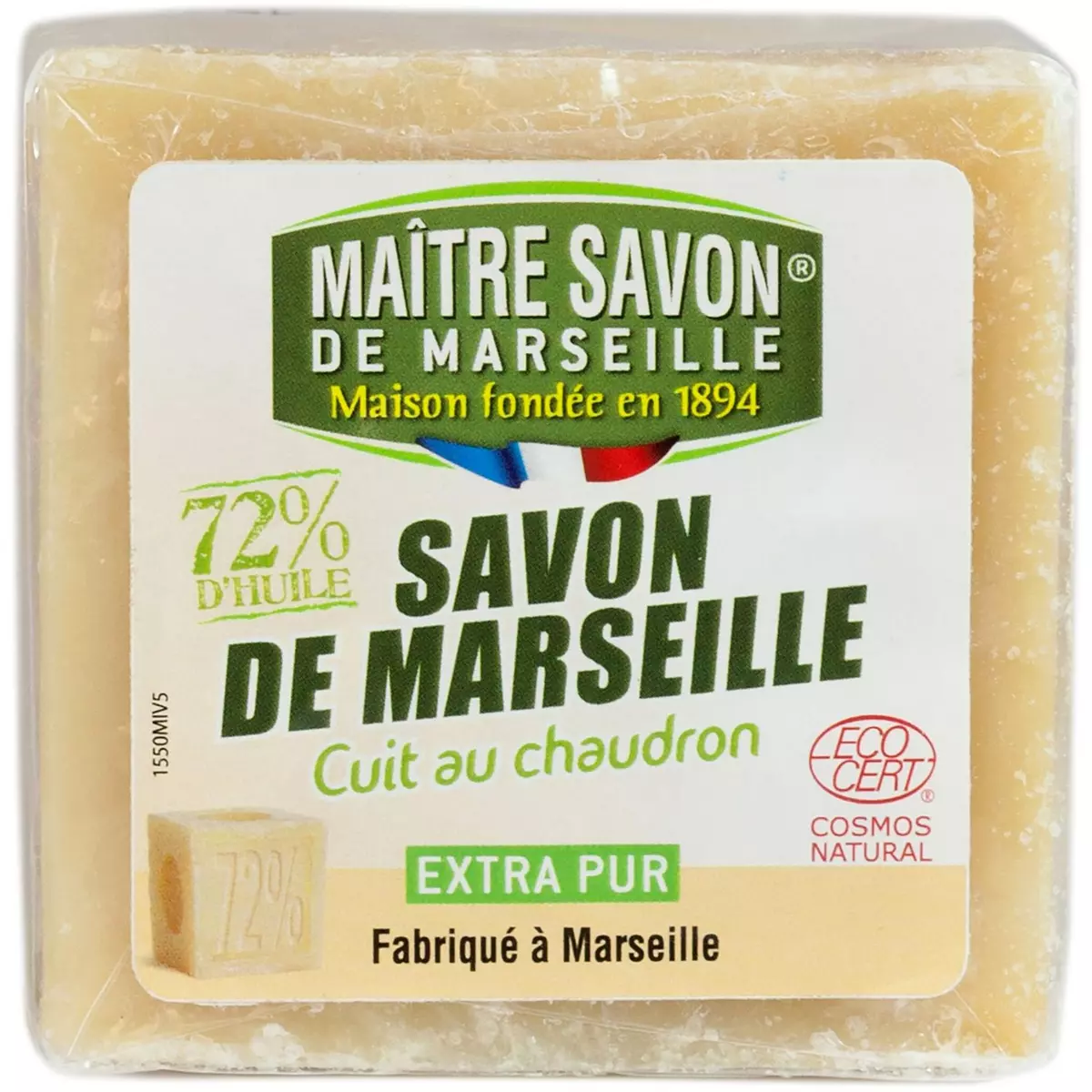 MAITRE SAVON Savon de Marseille écologique cuit au chaudron 300g