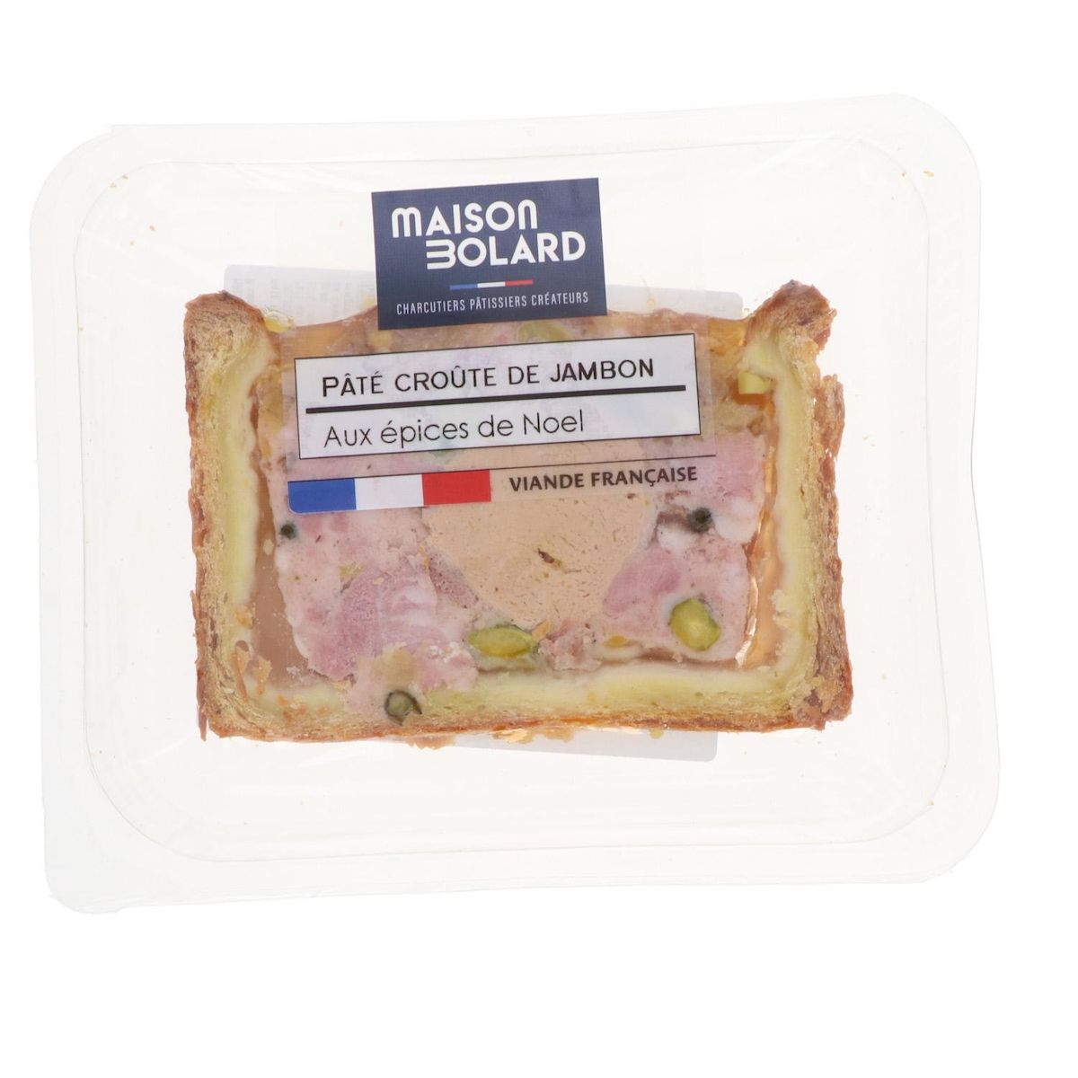 MAISON BOLARD Pâté en croûte de jambon aux épices de Noël 100g