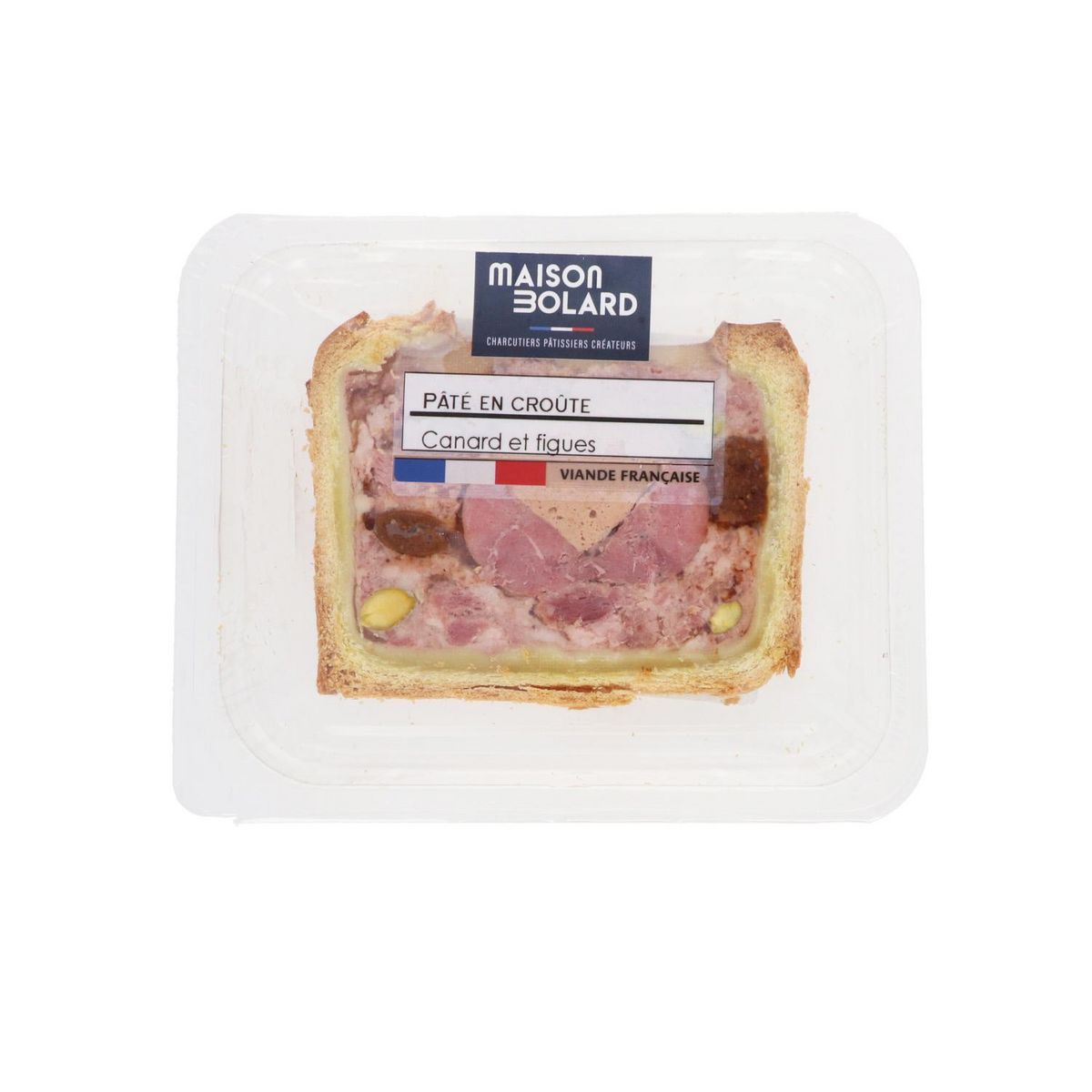 MAISON BOLARD Pâté en croûte au canard et figues 100g