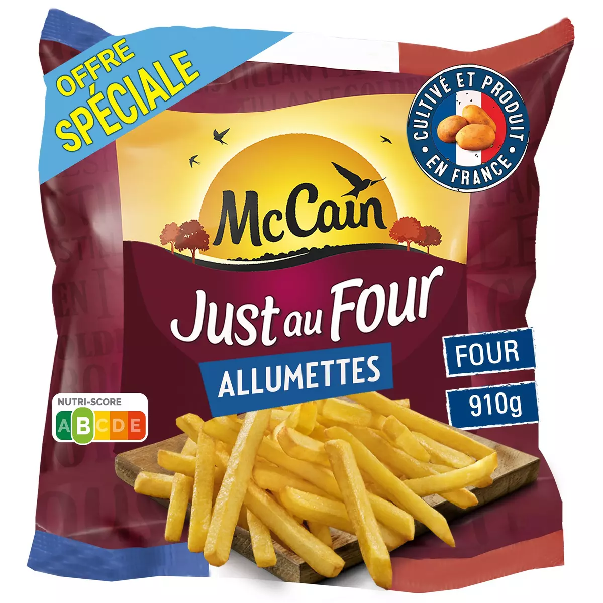 MCCAIN Just au four frites allumettes croustillantes 910g
