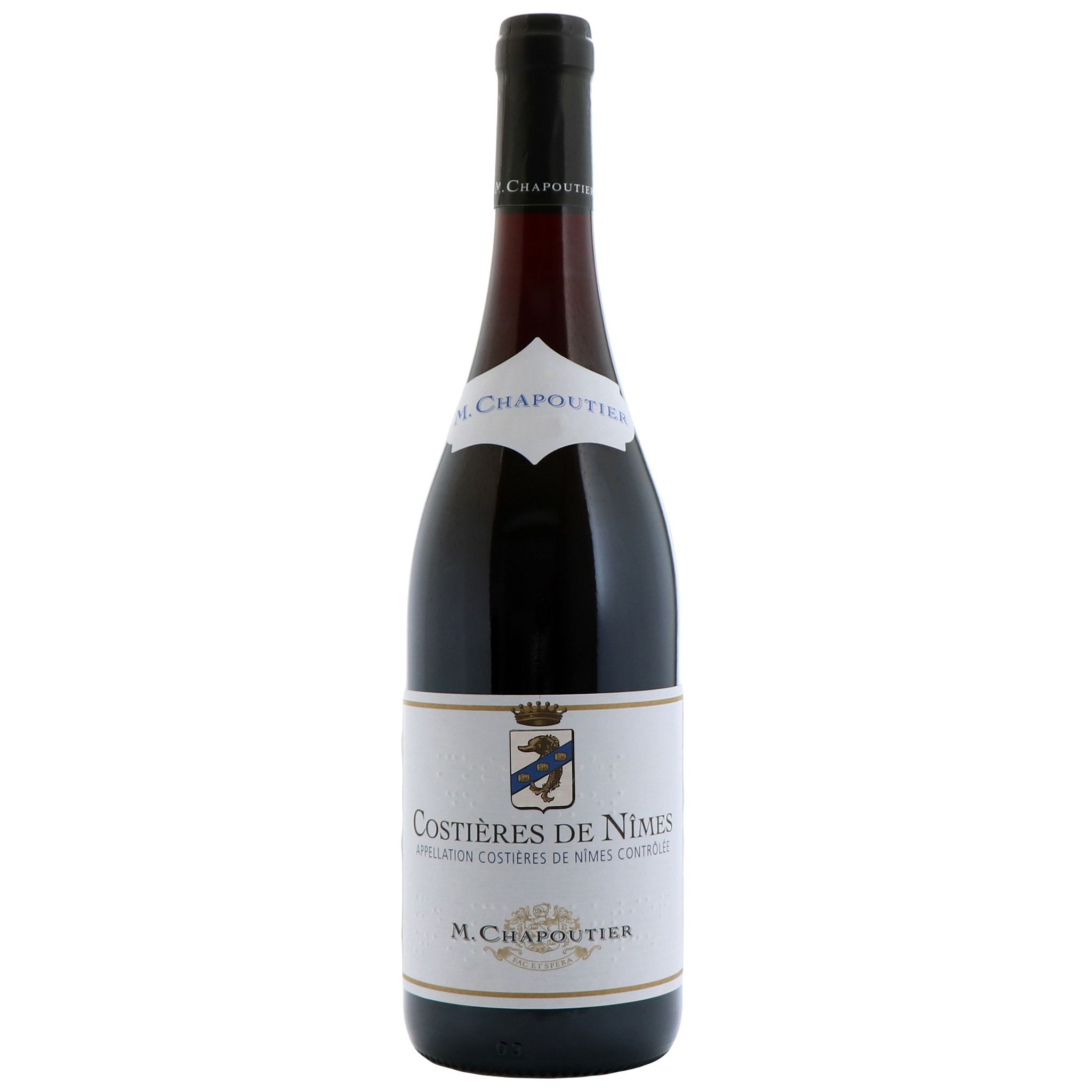 Vin rouge AOP Costières de Nîmes M Chapoutier 75cl