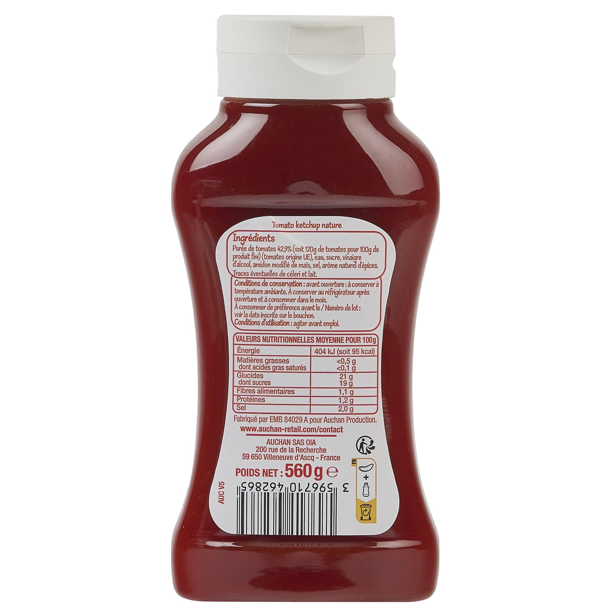 Voir la diapositive 3 : POUCE Ketchup nature 560g