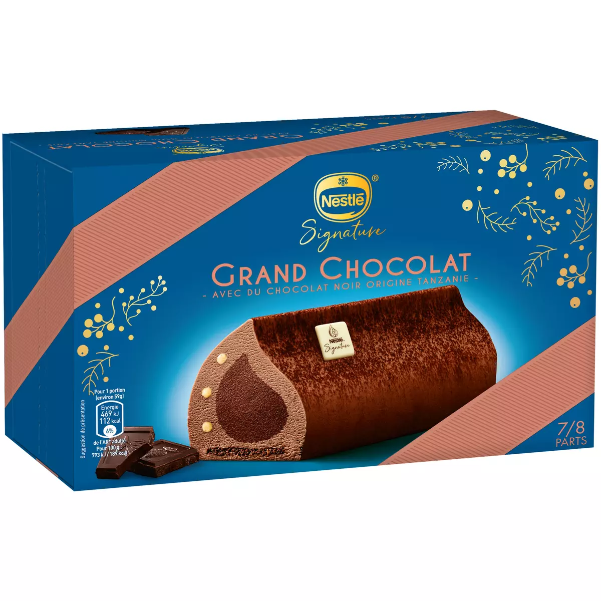 NESTLE Bûche glacée grand chocolat 7-8 parts 479g