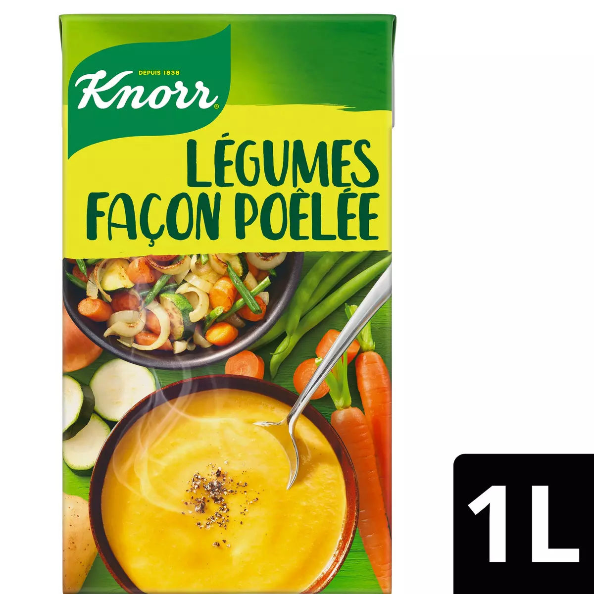 LIEBIG Soupe 10 légumes et crème fraîche 2 personnes 2x30cl pas cher 
