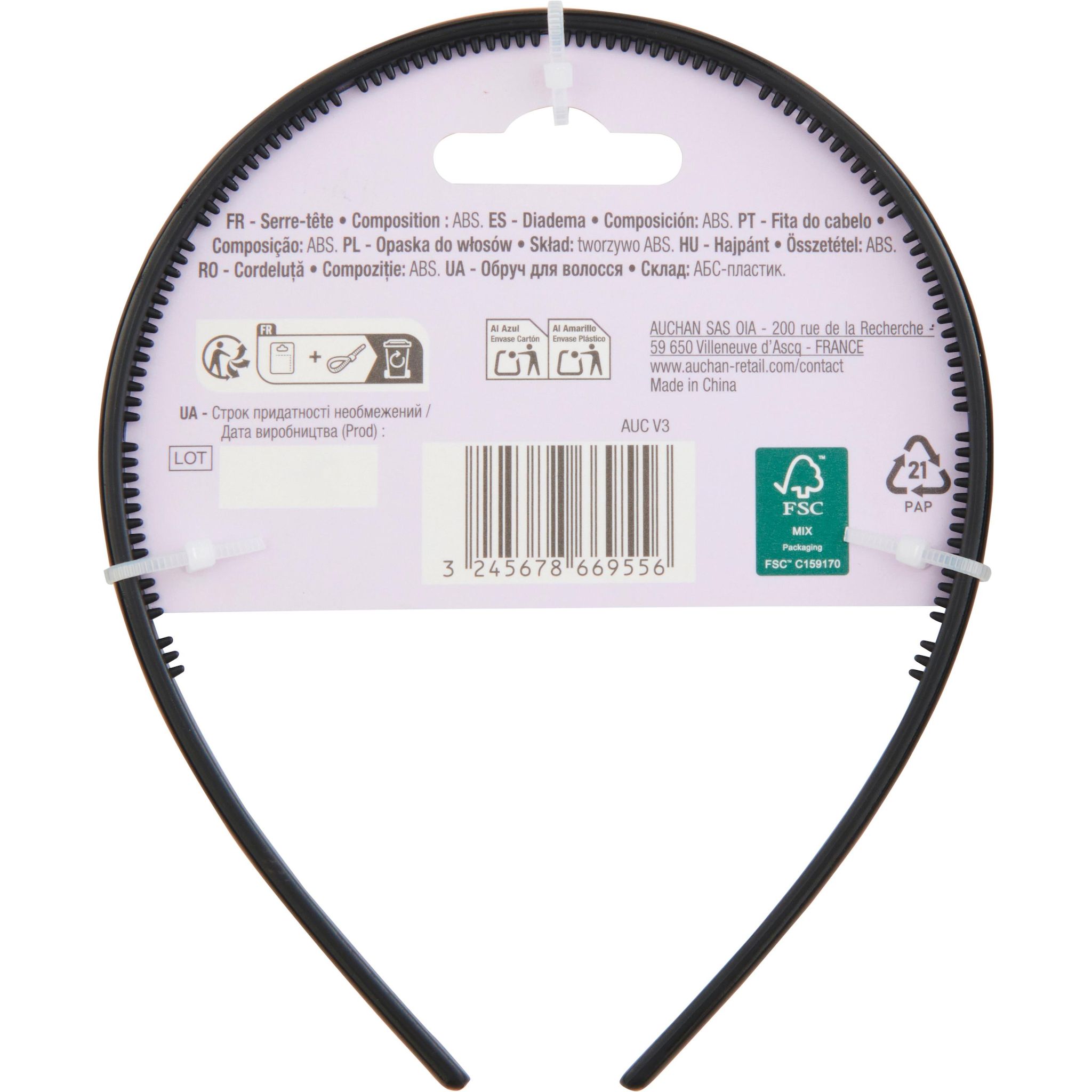 Voir la diapositive 4 : COSMIA Serre tête 1 pièce