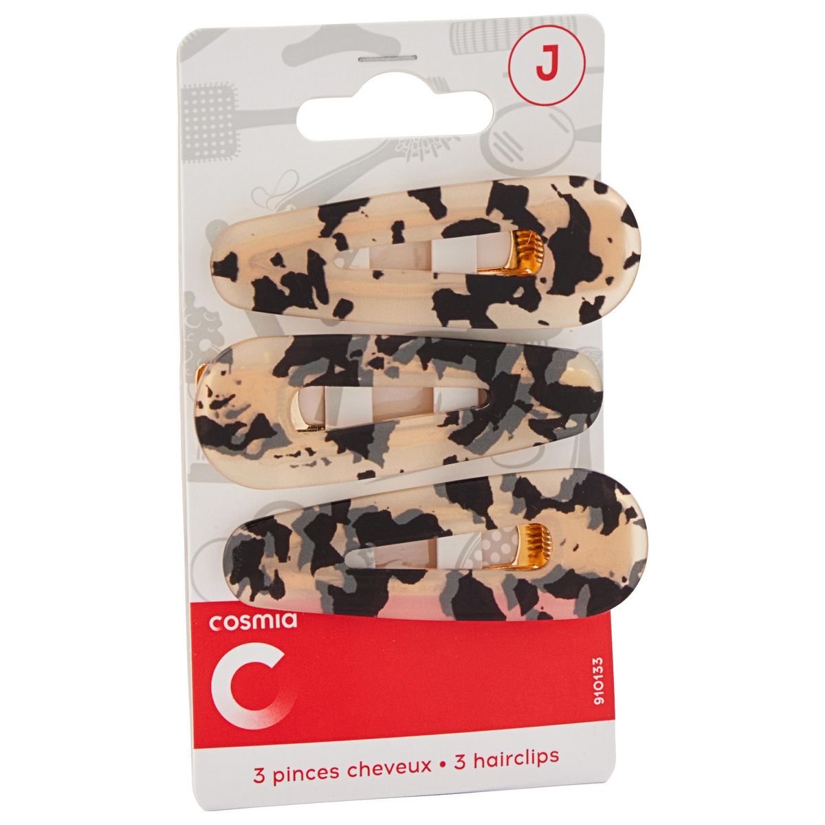 COSMIA Barrettes de cheveux 3 pièces