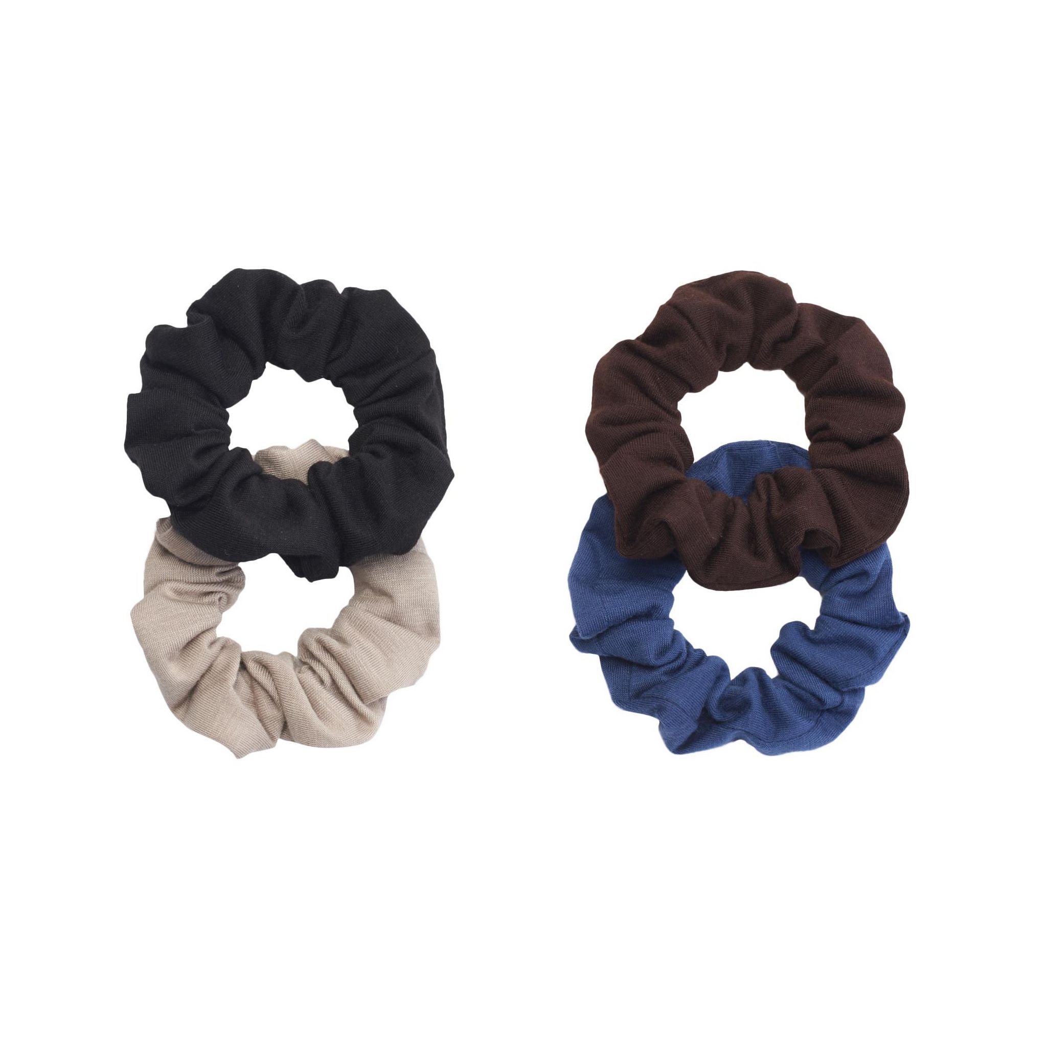 Voir la diapositive 2 : COSMIA Chouchous cheveux beige et noir 2 chouchous