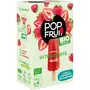 POP'FRUIT Bâtonnet glacé sorbet fraise bio ultra-fruité 4 pièces 280g