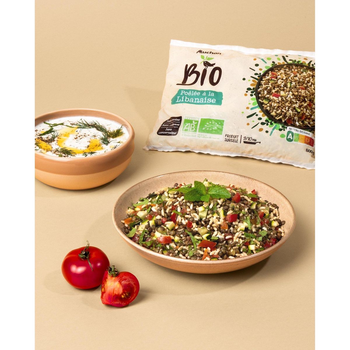 AUCHAN BIO Poêlée à la Libanaise 600g