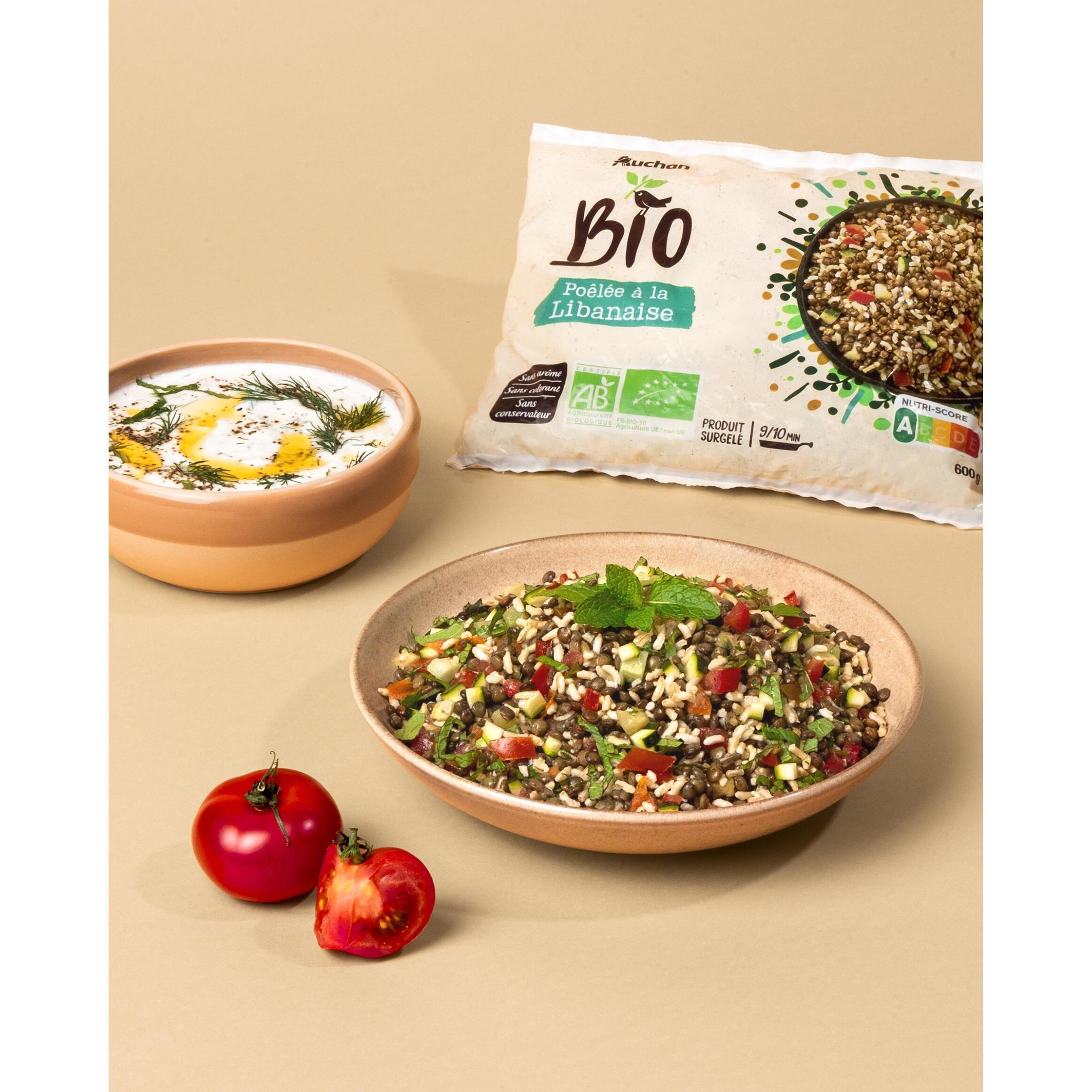 Voir la diapositive 3 : AUCHAN BIO Poêlée à la Libanaise 600g