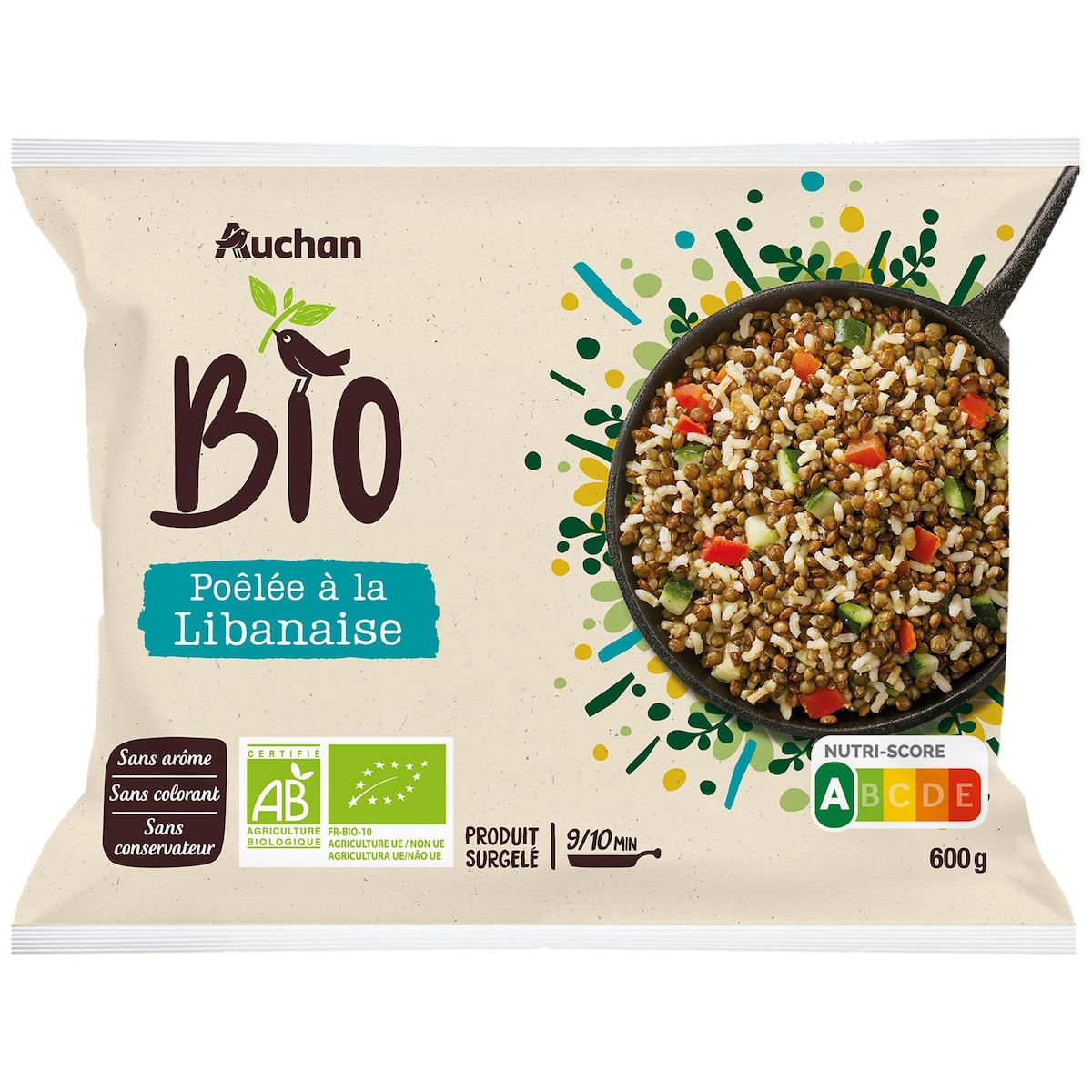 AUCHAN BIO Poêlée à la Libanaise 600g
