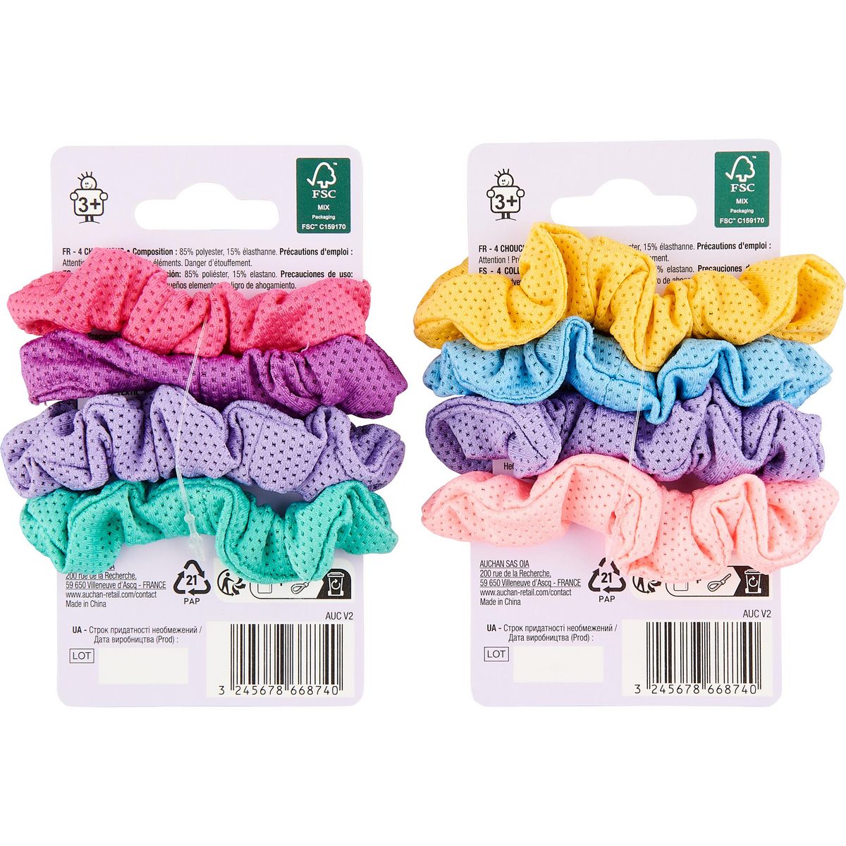 AUCHAN Chouchous enfant x4