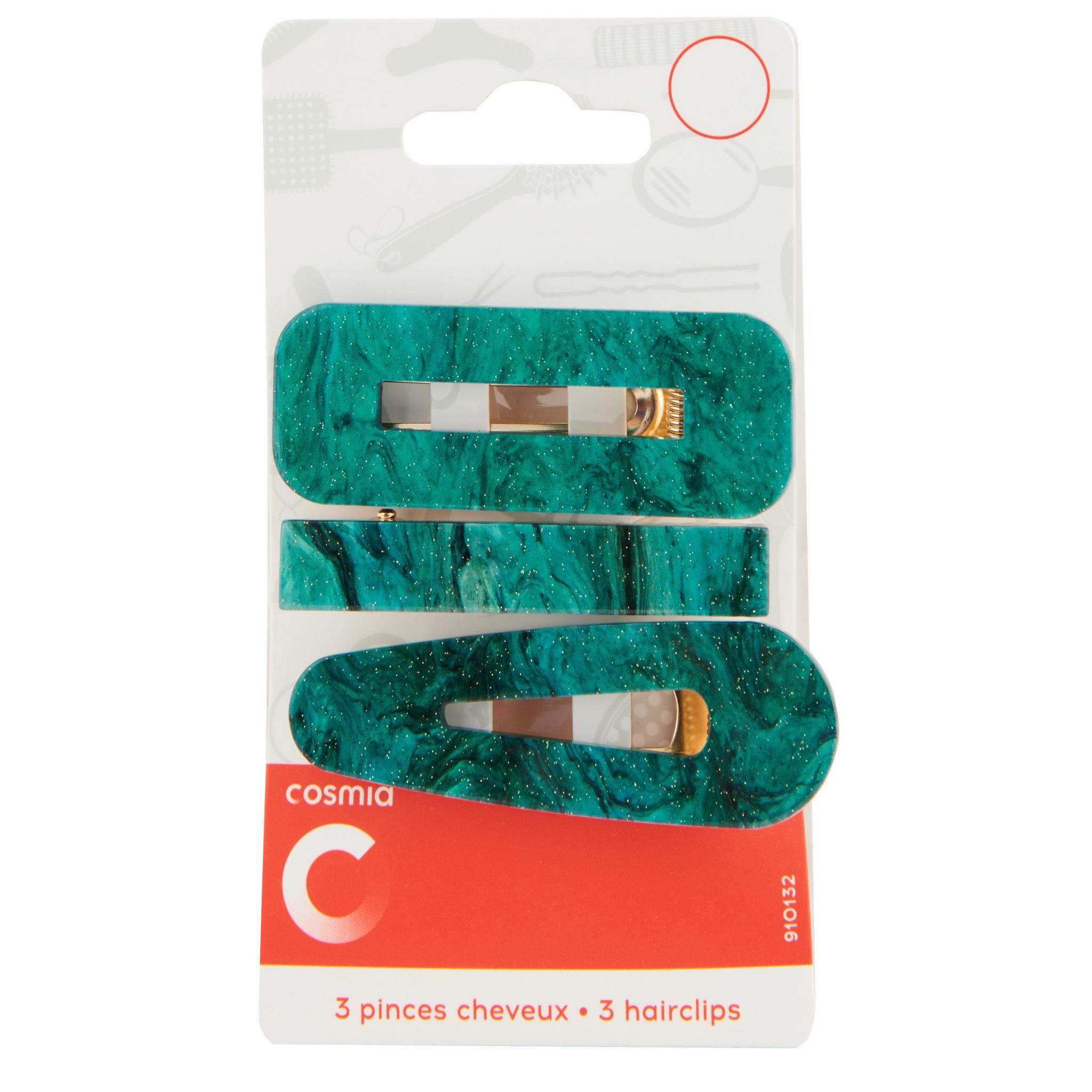 Voir la diapositive 4 : COSMIA Barrettes fantaisie x10