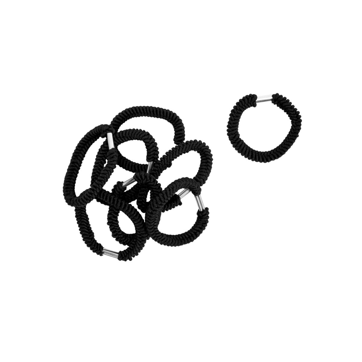 COSMIA Elastiques pour cheveux noirs 8 pièces