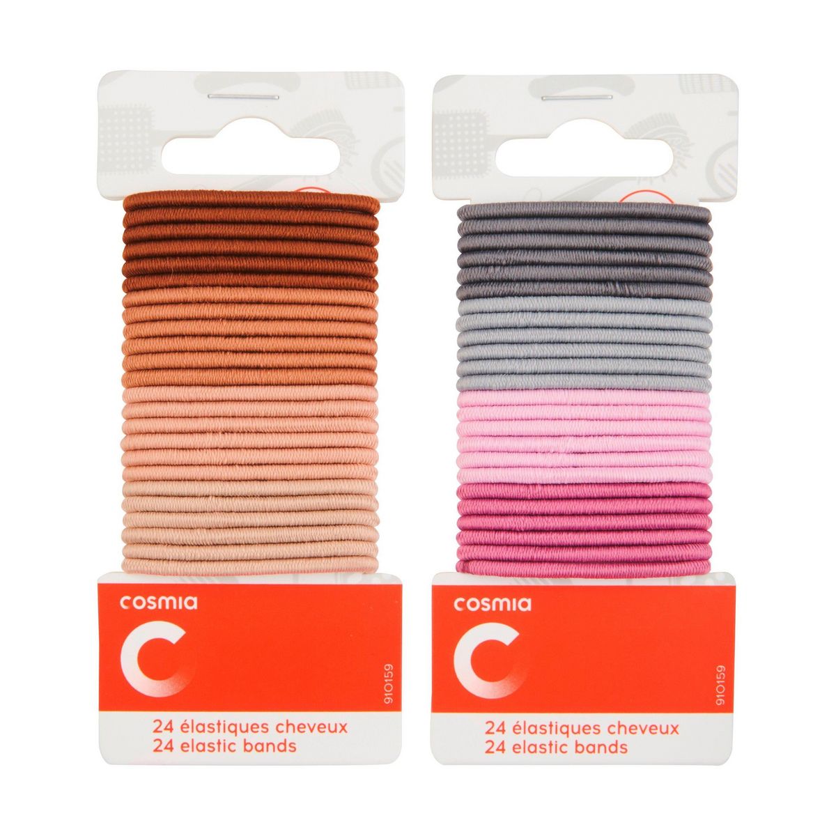 COSMIA Elastiques cheveux mini 24 pièces