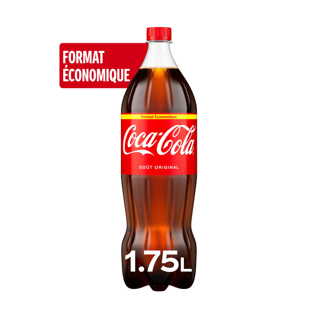 COCA-COLA Boisson gazeuse aux extraits végétaux goût original 1,75l