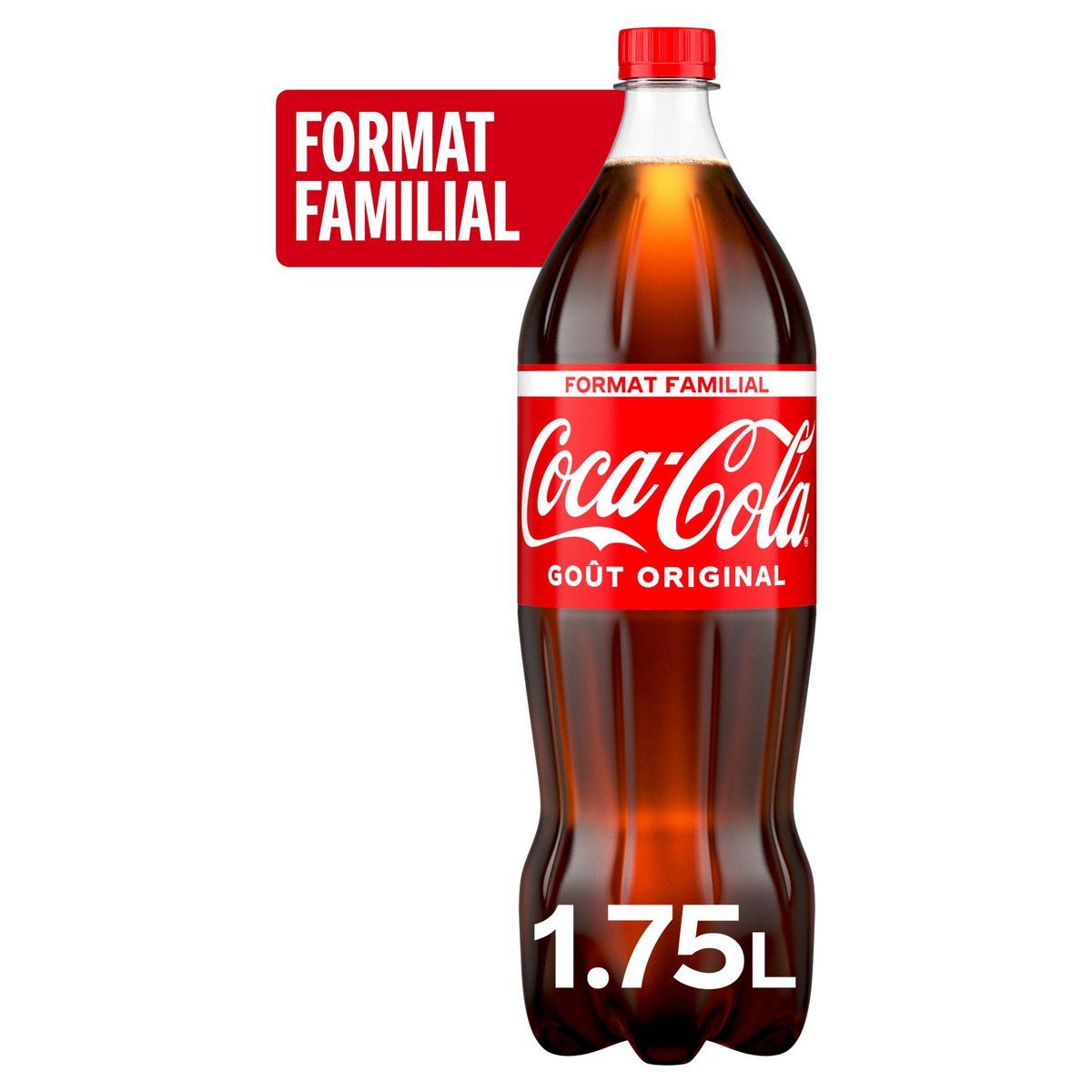 COCA-COLA Boisson gazeuse aux extraits végétaux goût original 1,75l