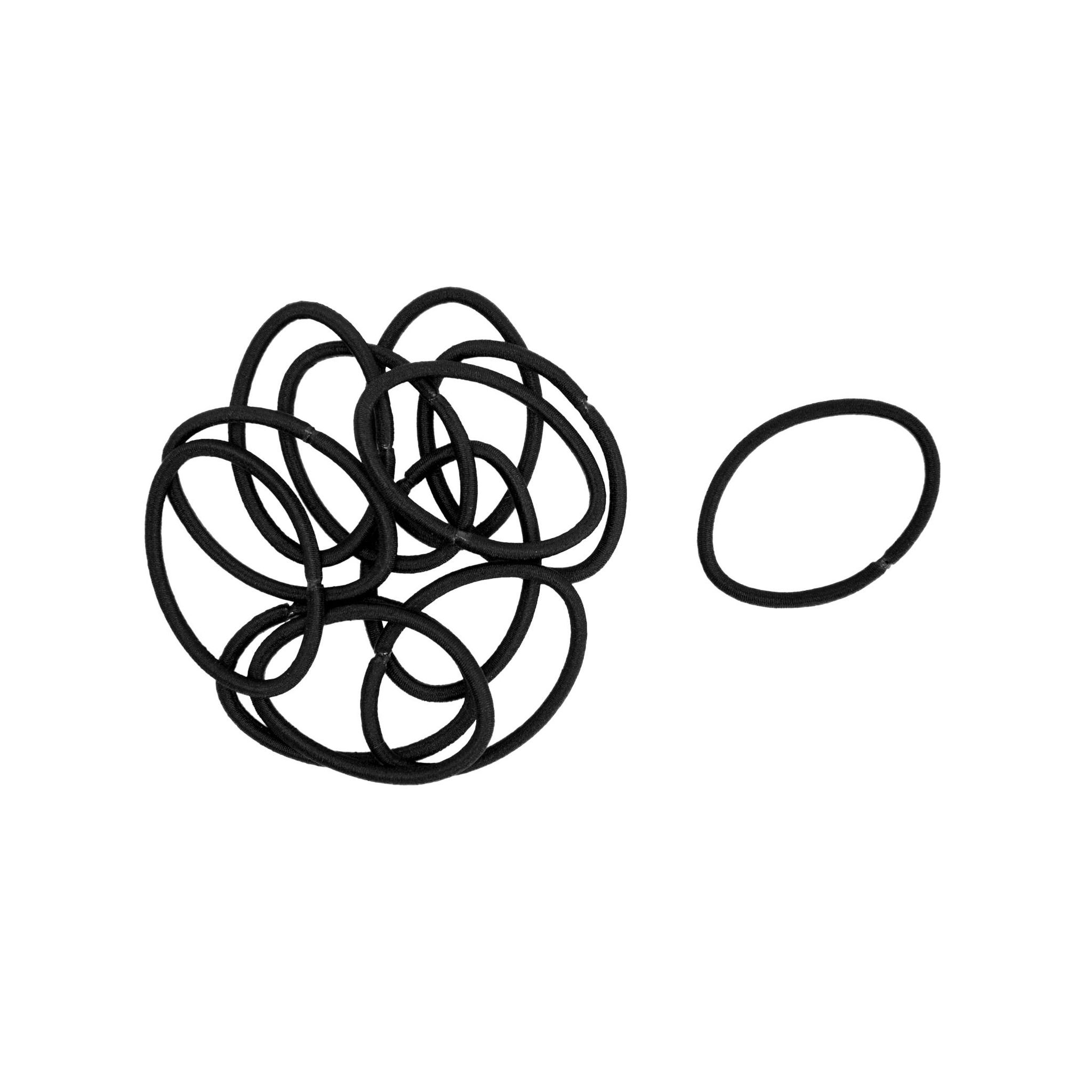 Voir la diapositive 2 : COSMIA Elastiques cheveux noirs 12 élastiques