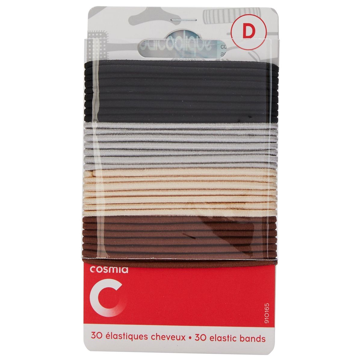 COSMIA Elastiques cheveux fins 30 pièces