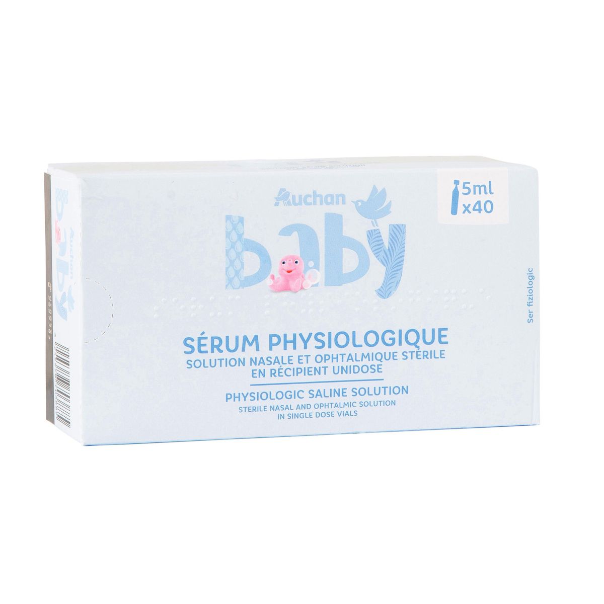AUCHAN BABY Sérum physiologique 40x5ml