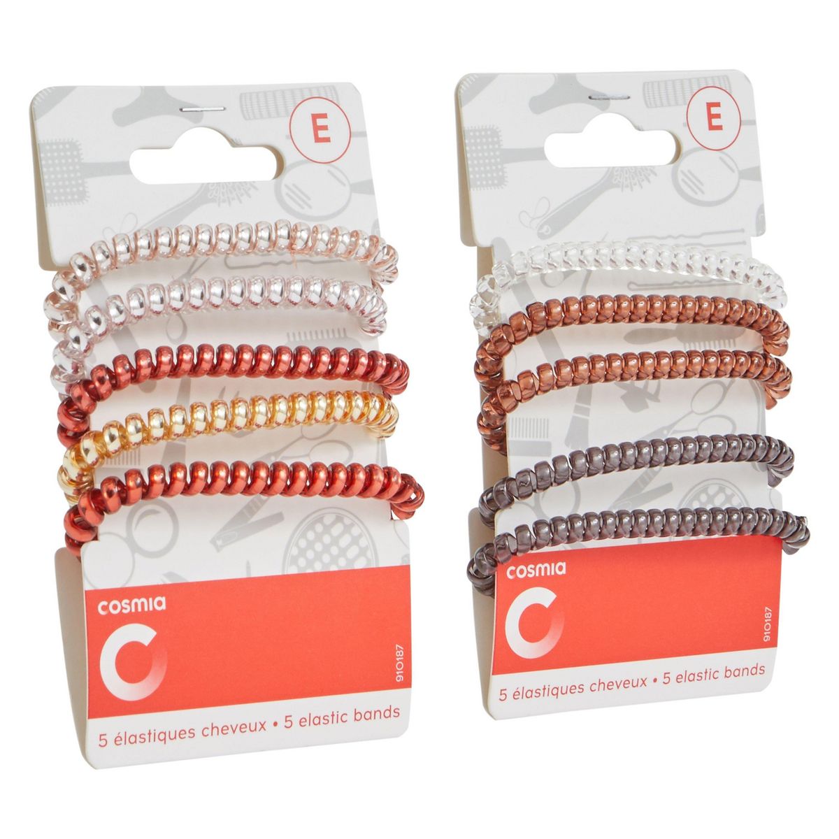 COSMIA Elastiques cheveux téléphone 3 pièces