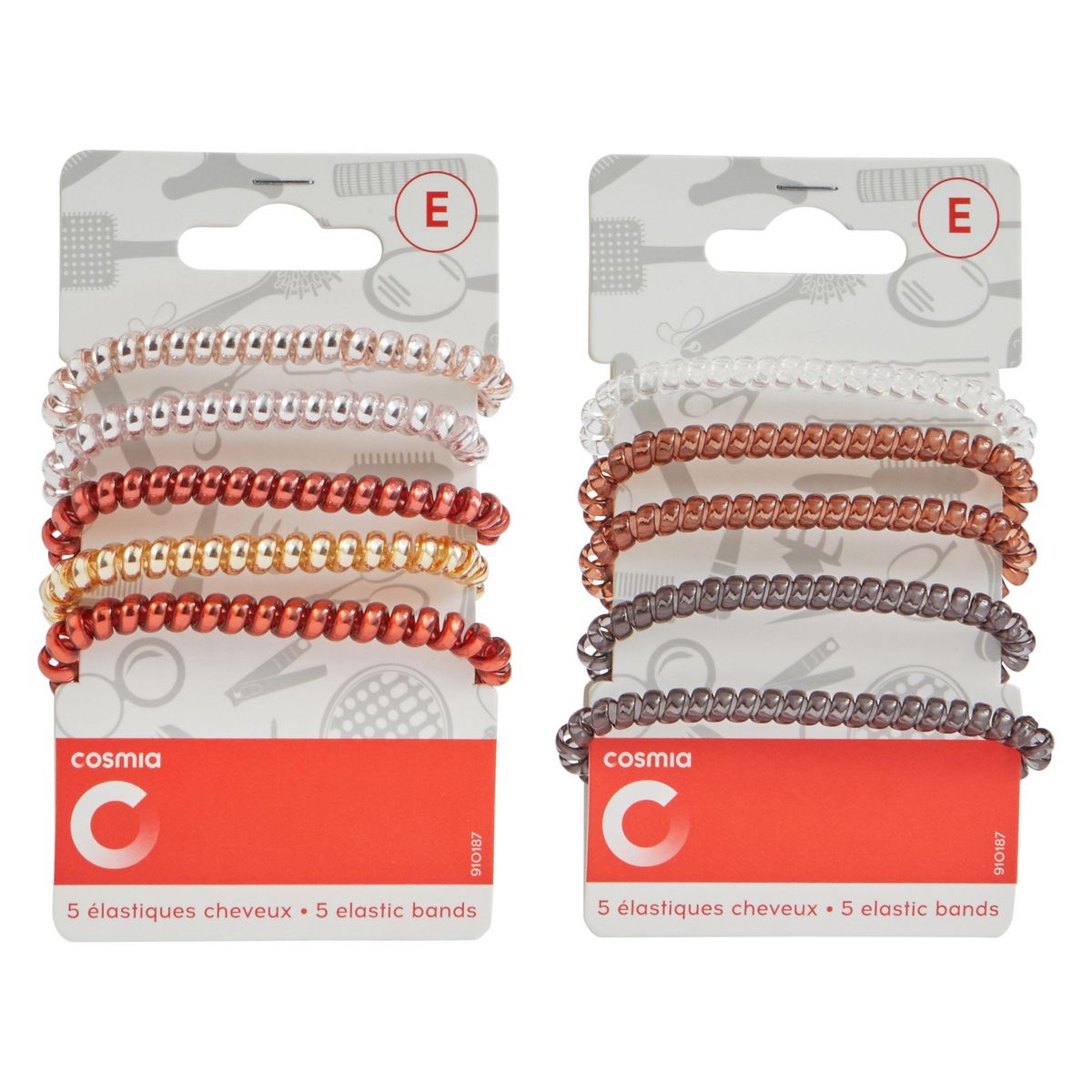 COSMIA Elastiques cheveux téléphone 3 pièces