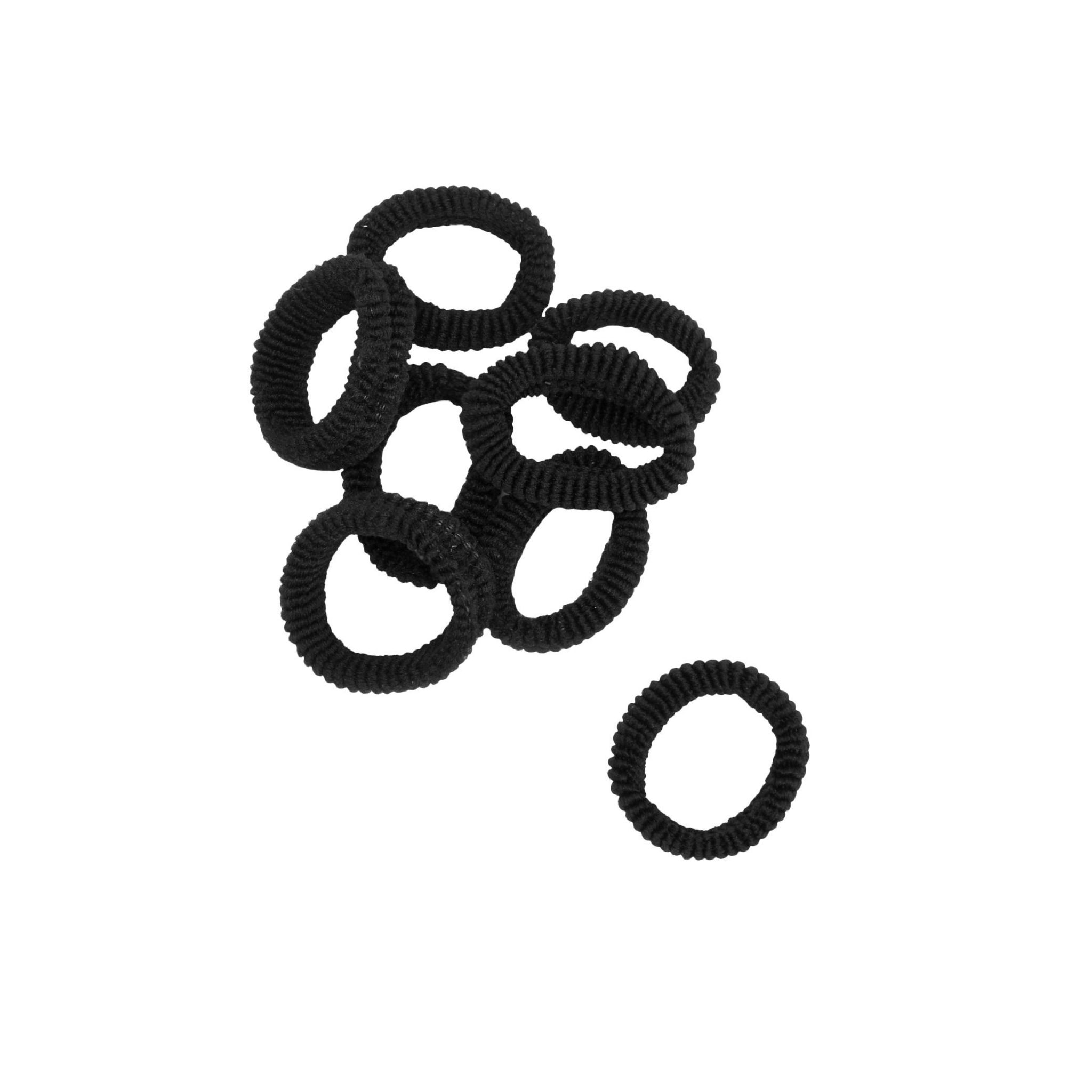 Voir la diapositive 2 : COSMIA Elastiques cheveux mousse noir 8 pièces