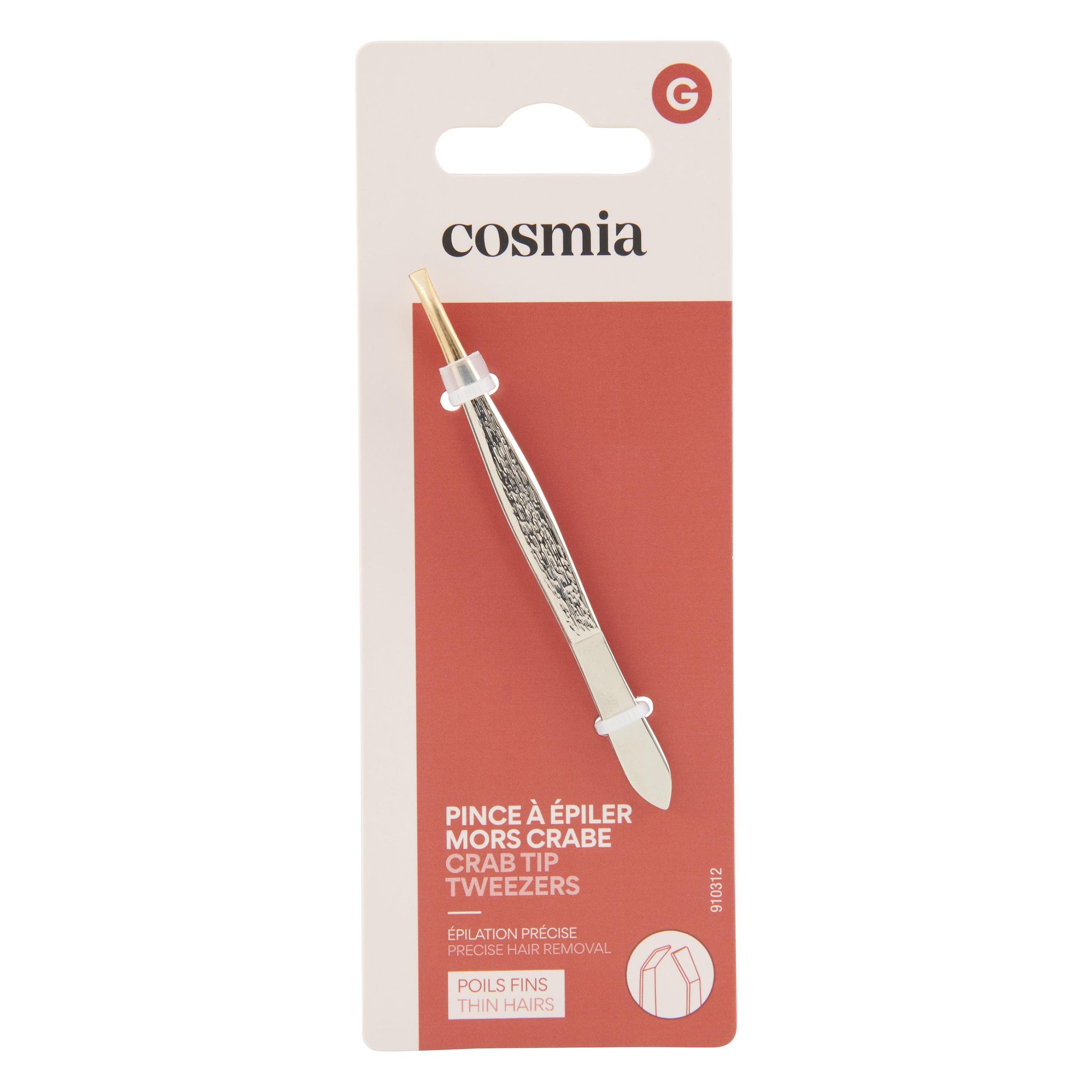 Voir la diapositive 4 : COSMIA Pince à épiler 1 pièce