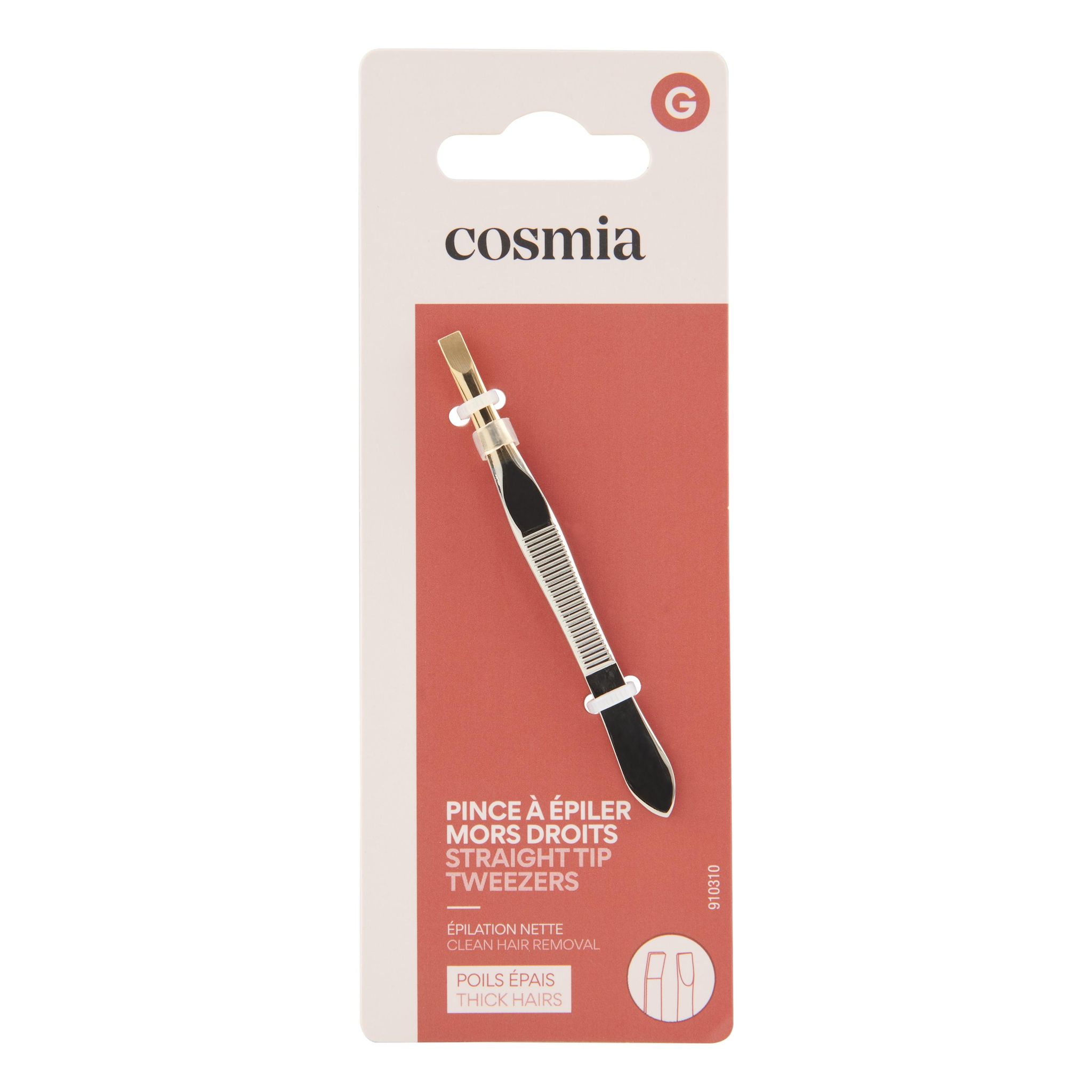 Voir la diapositive 2 : COSMIA Pince à épiler Tweezer 1 pce