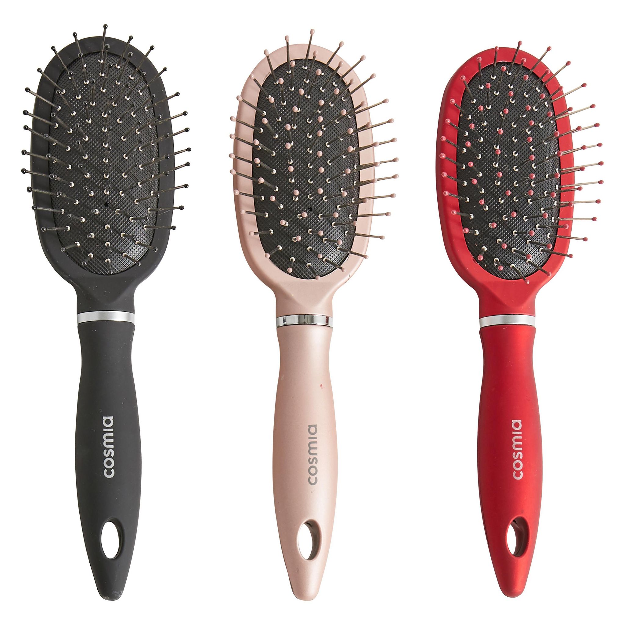 Voir la diapositive 2 : COSMIA Mini brosse à cheveux démêle & lisse cheveux épais 1 mini brosse