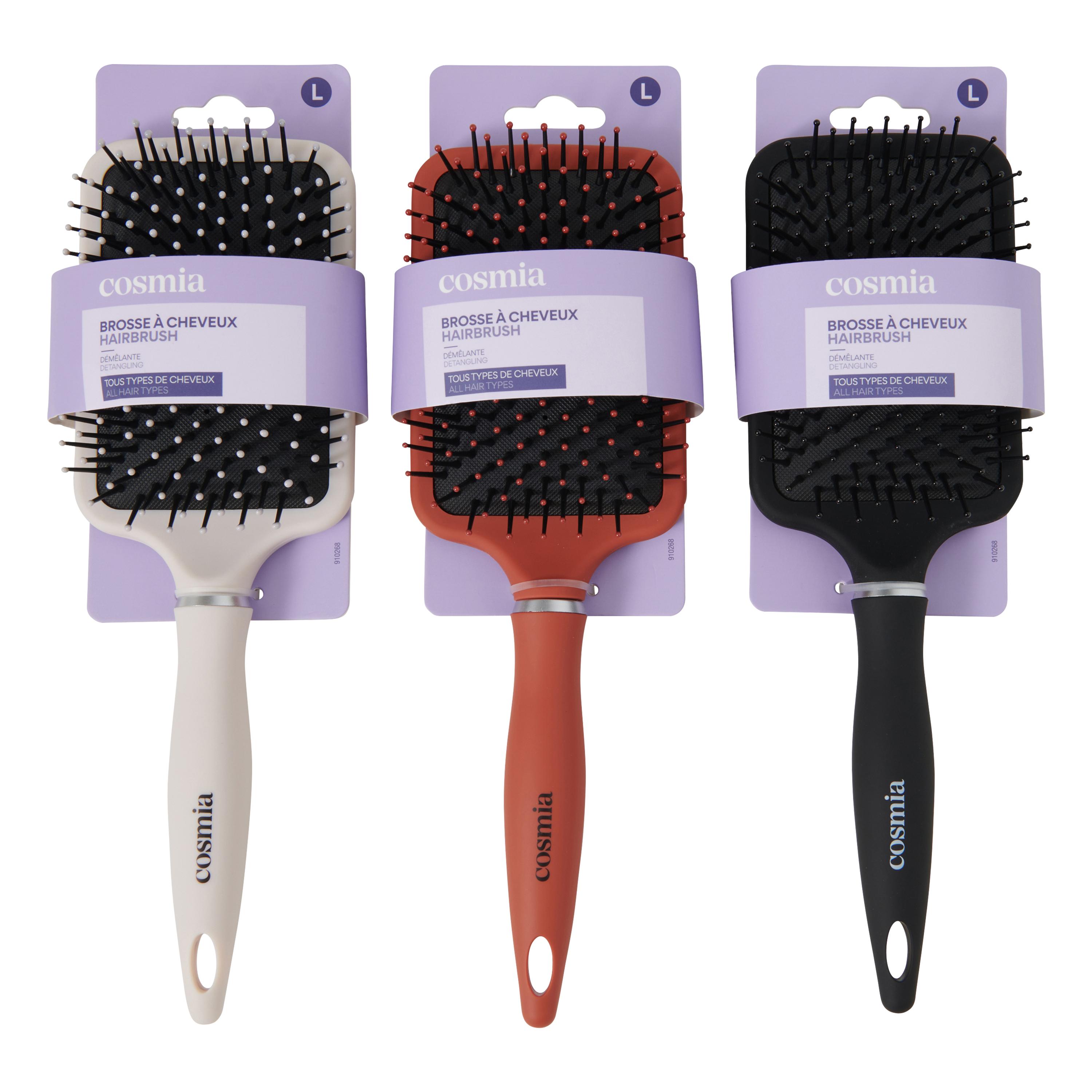 Voir la diapositive 3 : COSMIA Brosse à cheveux démêle et lisse pour tous types de cheveux 1 brosse