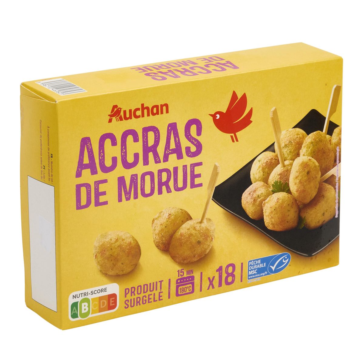 AUCHAN Accras de morue - MSC 18 pièces 300g