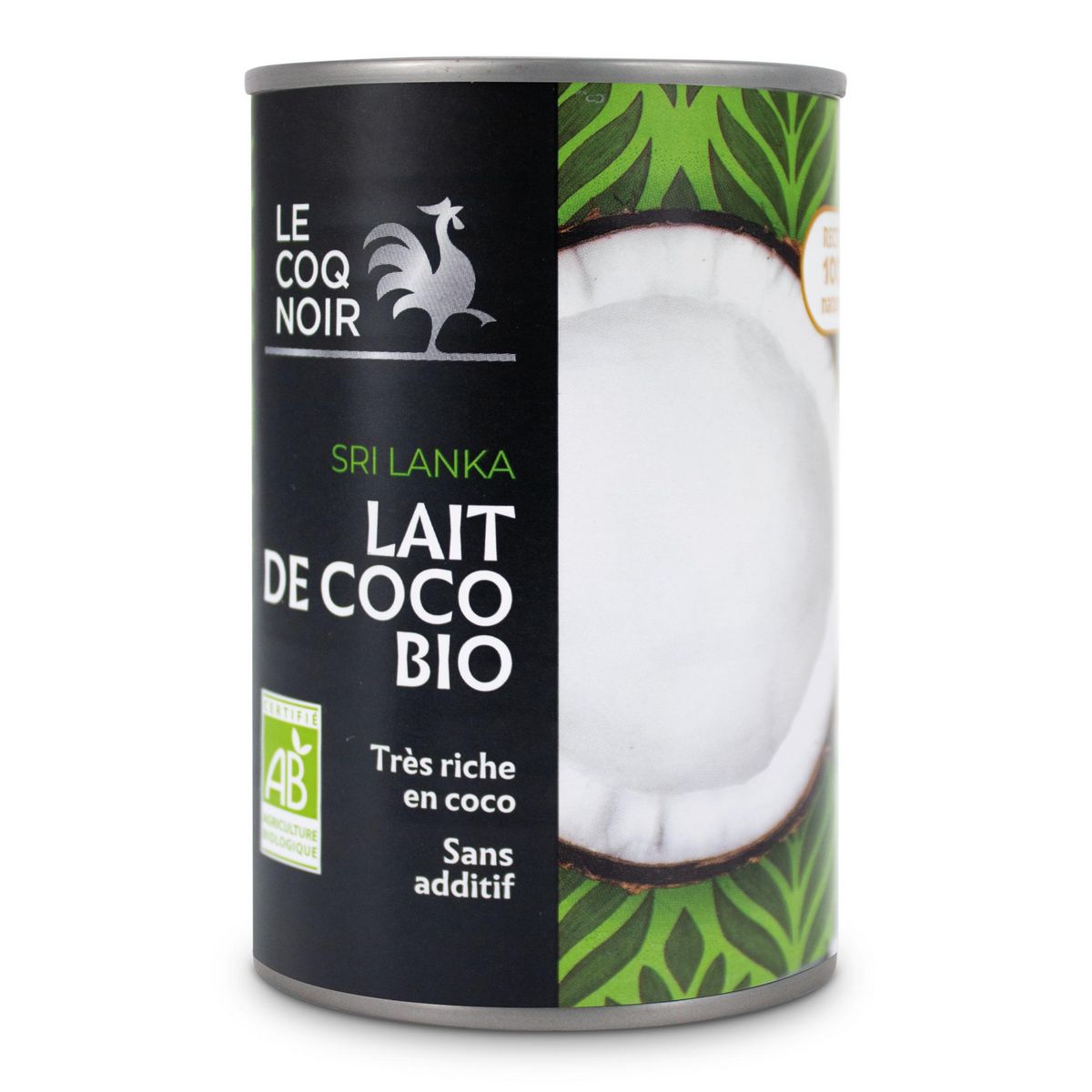 LE COQ NOIR Lait de coco bio 400ml