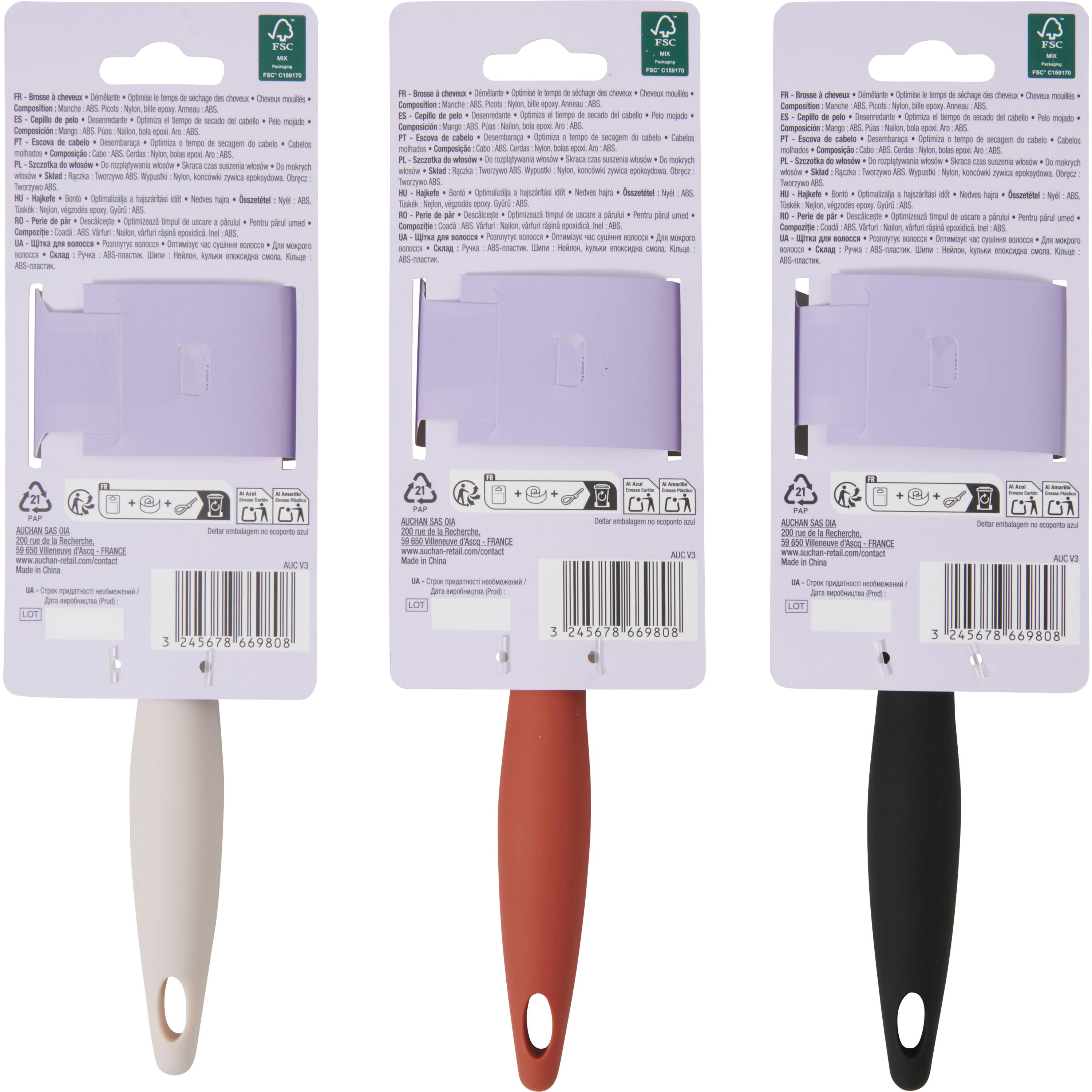Voir la diapositive 4 : COSMIA Brosse à cheveux multi-usage tous types de cheveux 1 brosse