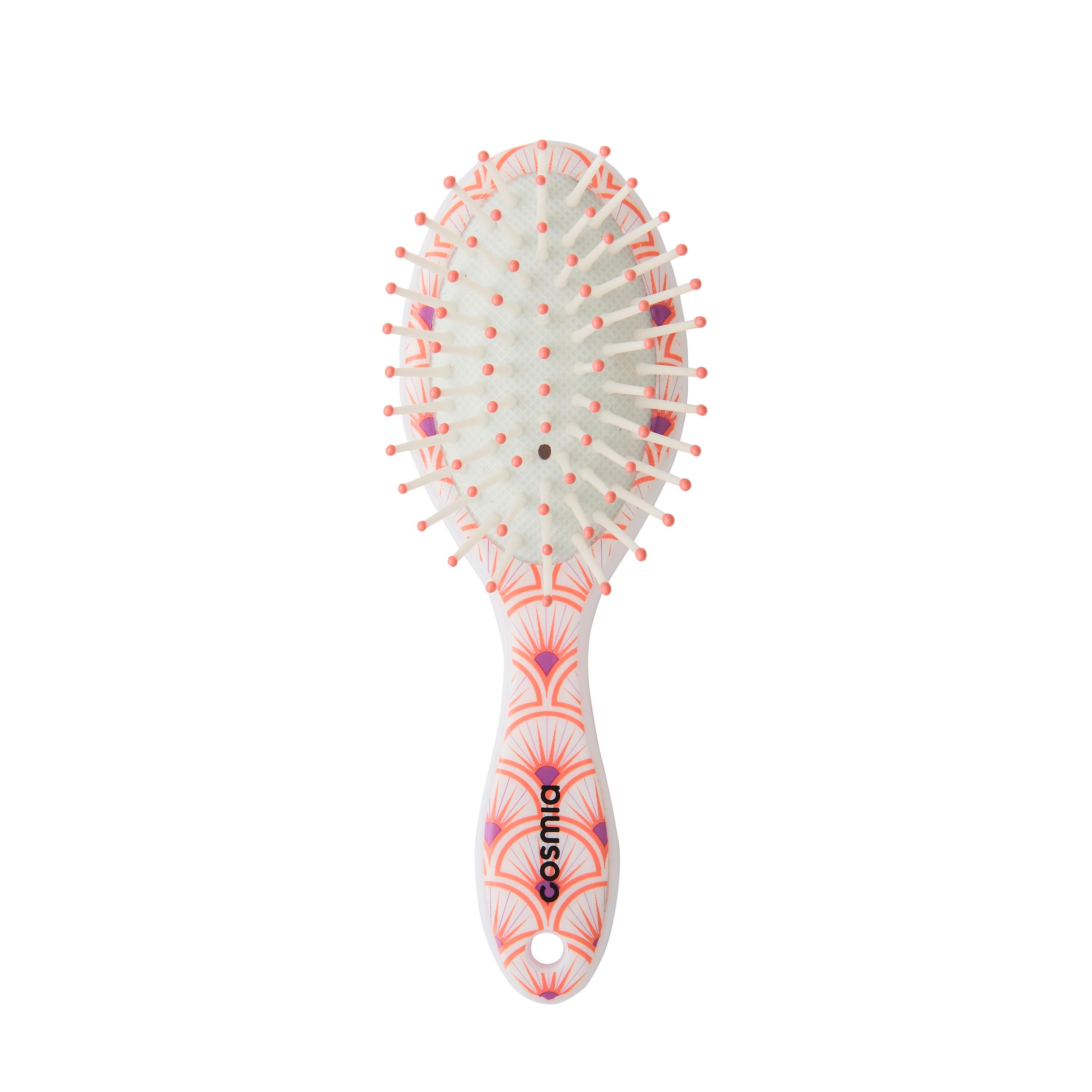 Voir la diapositive 2 : COSMIA Mini brosse à cheveux démêle & lisse tous types de cheveux 1 mini brosse